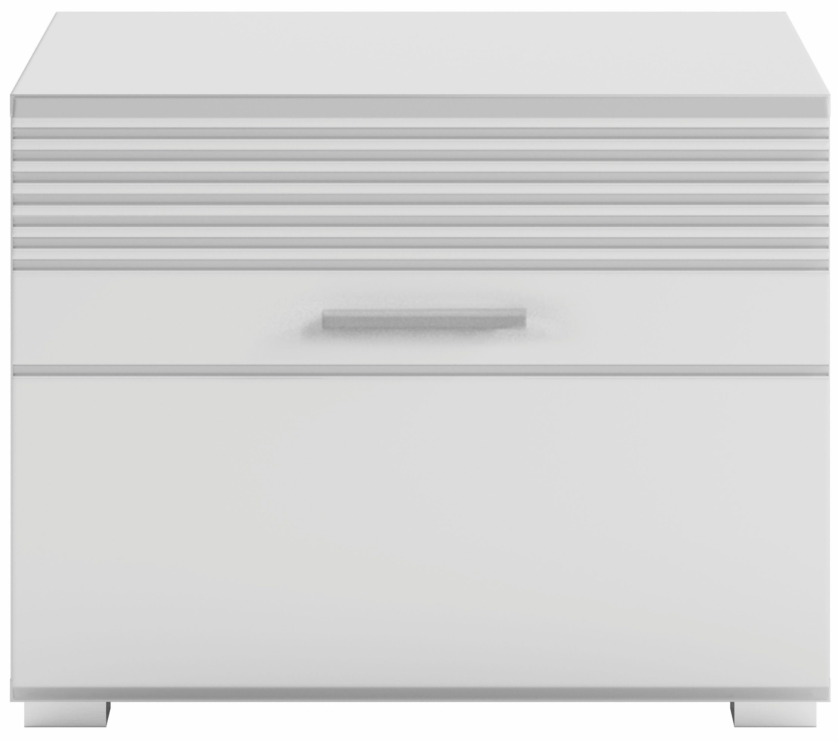 INOSIGN Sitzbank Malmö, Breite 60 cm, 1 Tür, 2 Fächer, hochwertige MDF Front, Rillenfräsung, Bank, Schuhbank, Garderobenbank, Dielenbank