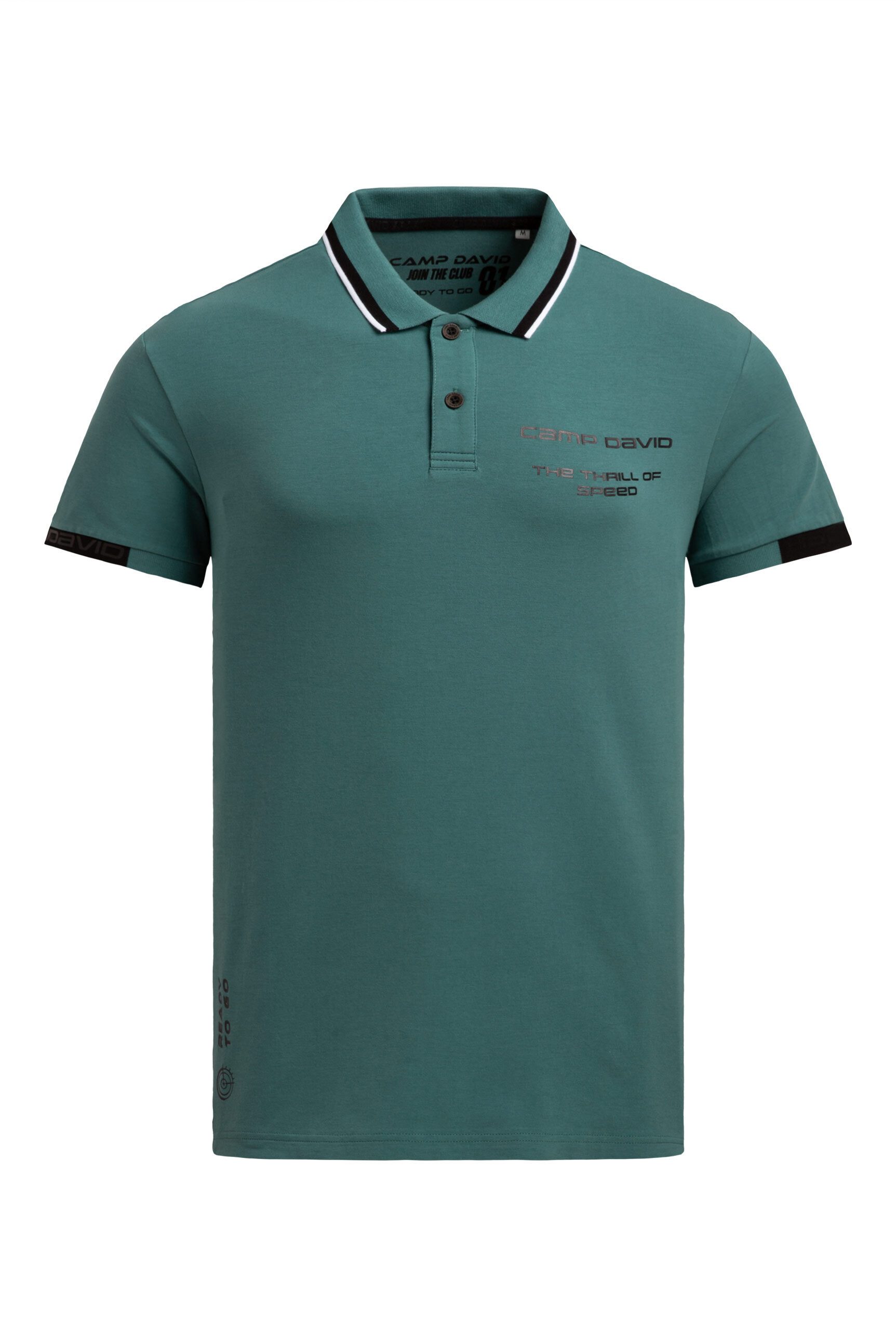 CAMP DAVID Poloshirt mit Baumwolle