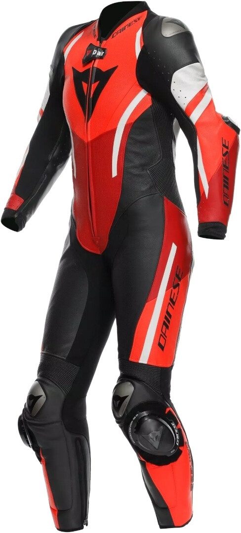 Dainese Motorradkombi Misano 3 D-Air perforierte 1-Teiler Damen Motorrad Lederkombi Atmungsaktiv thermisch protektoren abriebfest