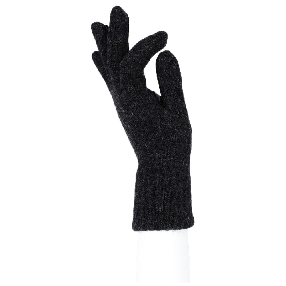 halsüberkopf Accessoires Strickhandschuhe Strickhandschuh weicher Handschuh Damen schwarz