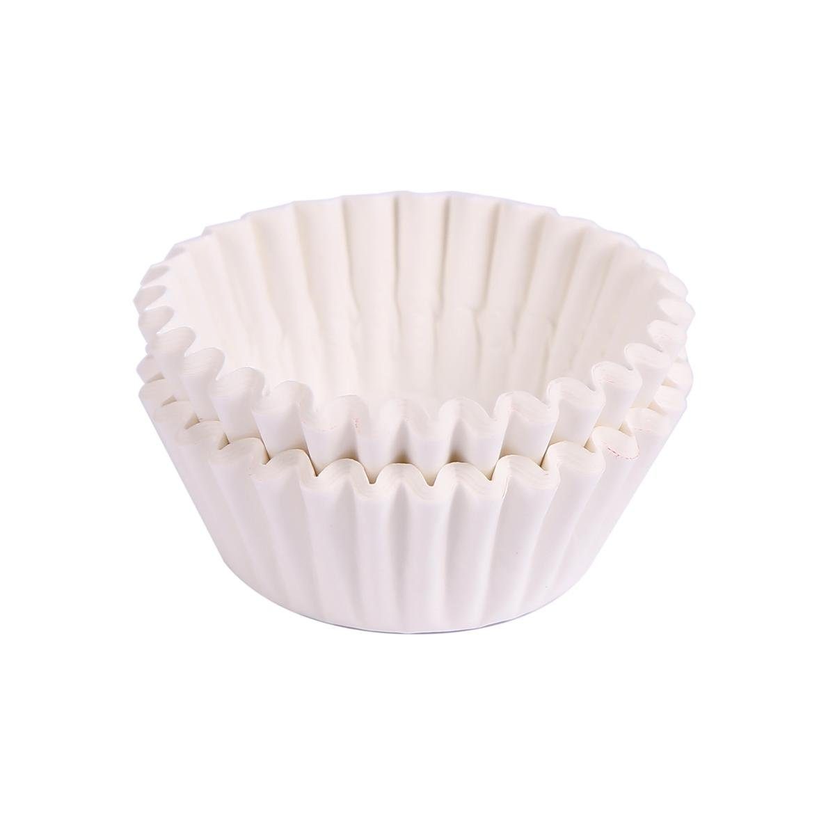 Miss Bakery's House Muffinform Mini Muffinförmchen, (Weiß 200-tlg), kleine Papierbackförmchen für Mini-Cupcakes und Minimuffins