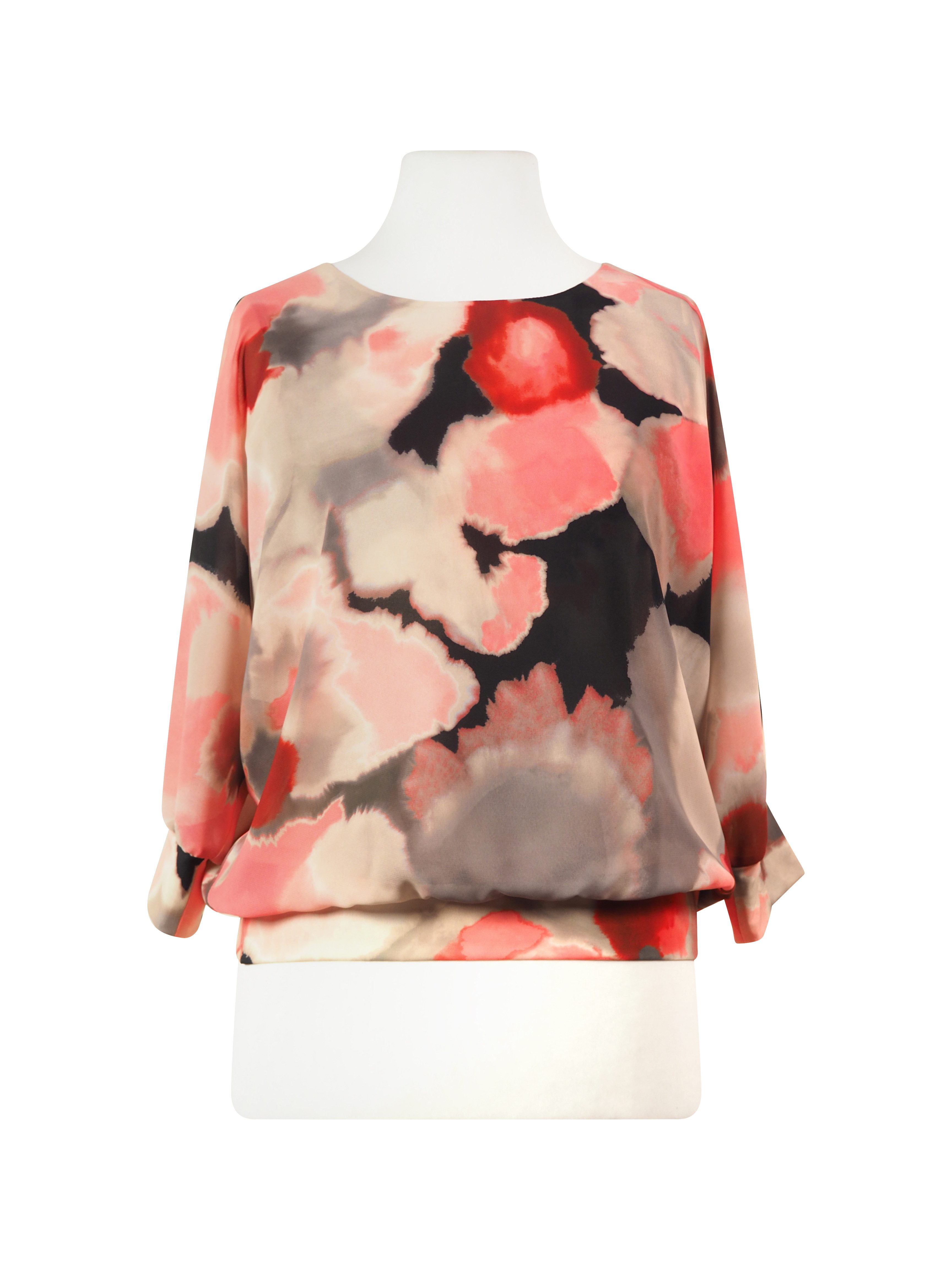 HERMANN LANGE Collection Blusenshirt mit Bündchen an Ärmeln und Saum