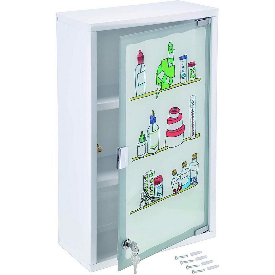 Haushalt International Medizinschrank MEDIZINSCHRANK AUS METALL MIT