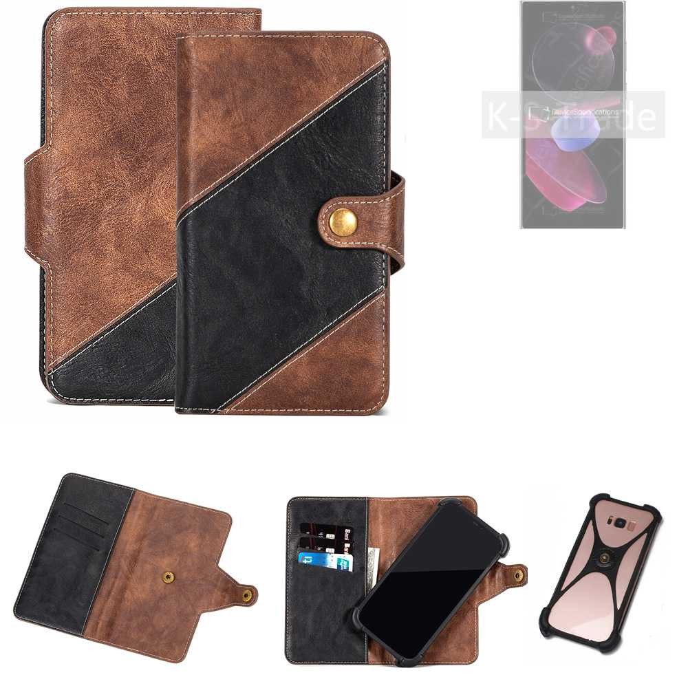 K-S-Trade Handyhülle für Oukitel C62, Handyhülle Schutzhülle Bookstyle Case Klapphülle Cover Hülle