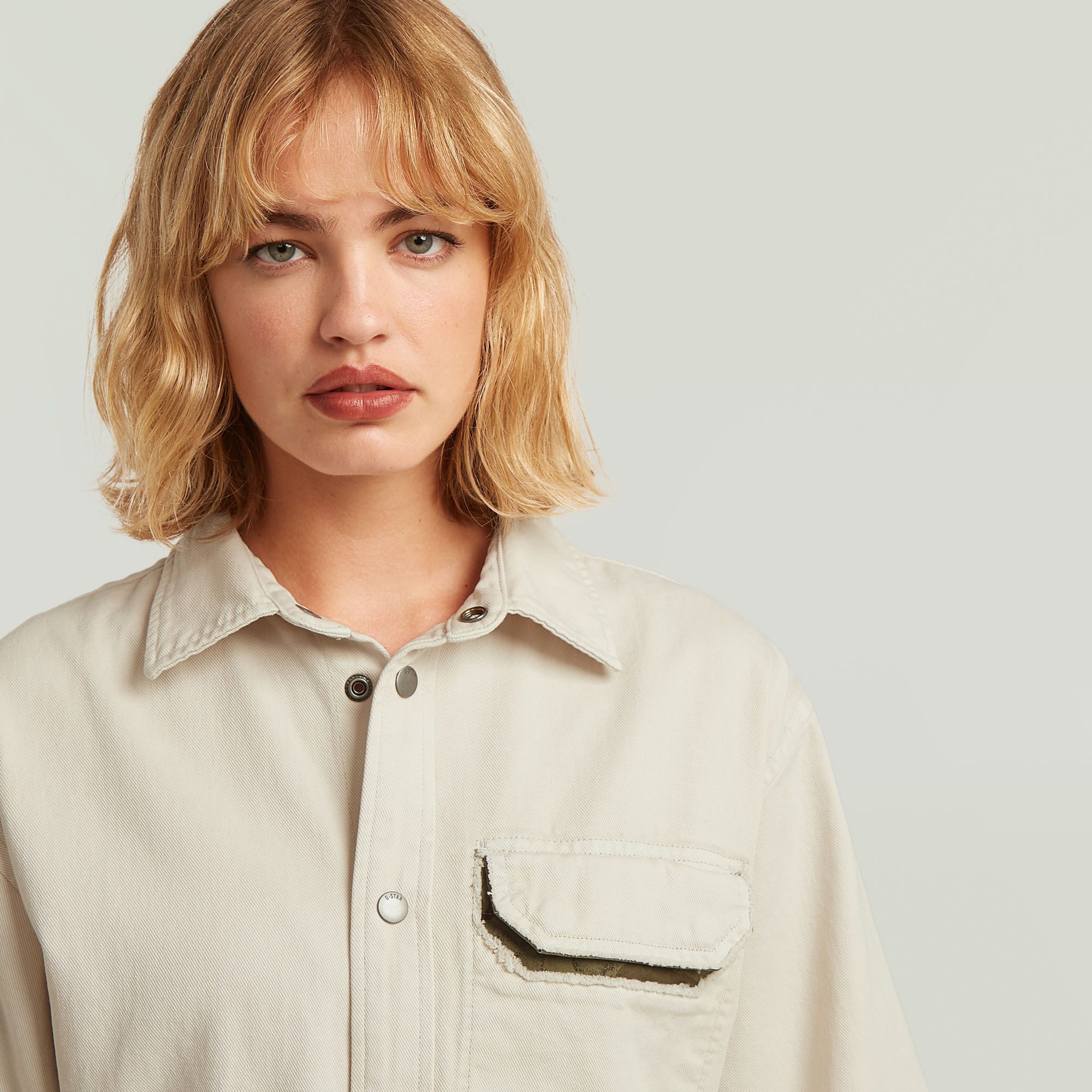 G-STAR Hemdblusenkleid Belted Army Shirt Dress Short Sleeve Wmn mit Bindegürtel für eine taillierte Passform