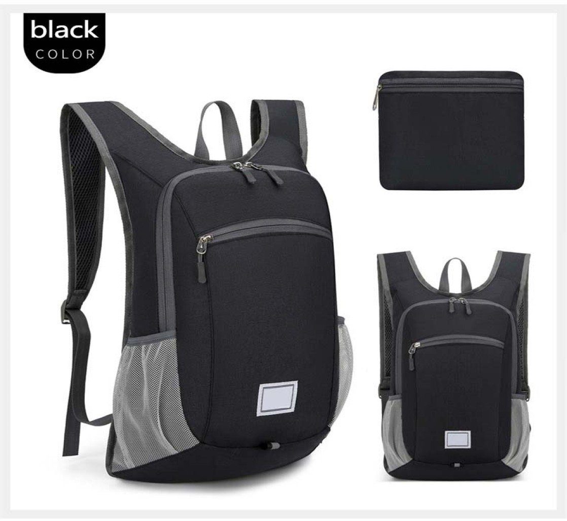 Blusmart Rucksack Unisex Outdoor-Reiserucksack, Tragbare Reisetasche Mit Großer black