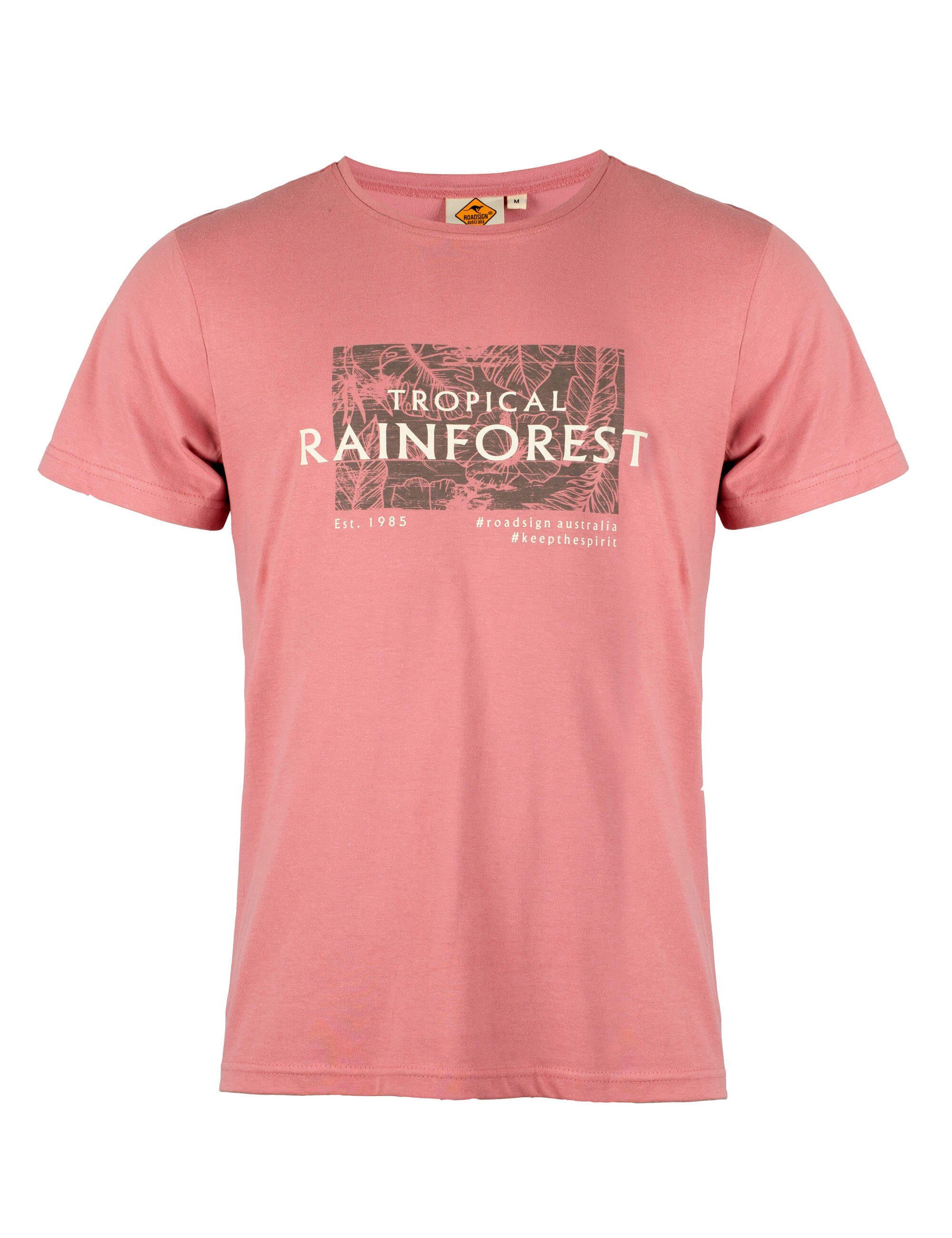 ROADSIGN australia T-Shirt Tropical (1, 1-tlg) lässiges Basic Essential aus Baumwolle, mit Print