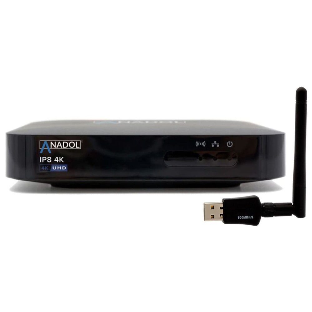 Sonderverkauf läuft Anadol Streaming-Box IP8 4K mit WLAN MBit/s Adapter 600