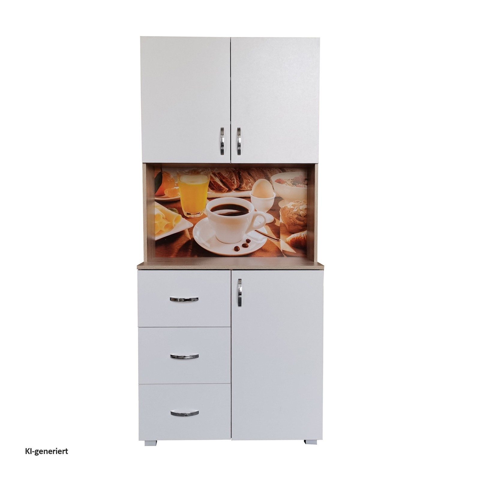 HTI-Line Küchenbuffet Küchenbuffet Blanca (Stück, 1-St., 1x Schrank Blanca, ohne Dekoration) Küchenschrank Hochschrank