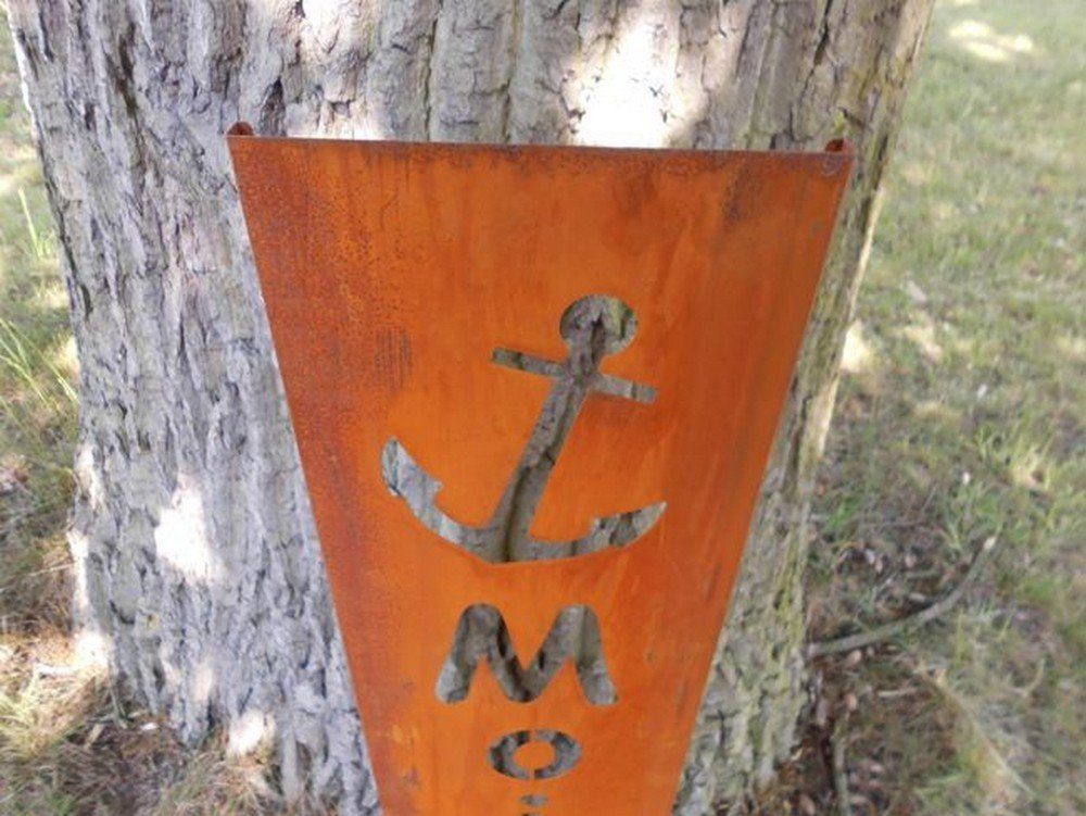 Deko-Impression Gartenstecker Gartenstecker Paneel Gartenstab "MOIN" mit An günstig online kaufen