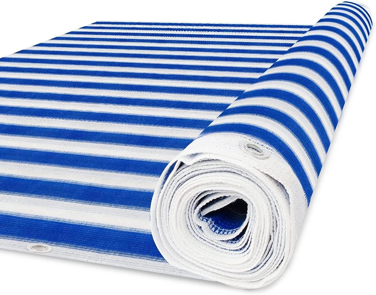 Floordirekt Balkonsichtschutz 90x500 cm, Balkon Sichtschutz mit wetterfestem HDPE-Stoff (Packung, 1-St) Balkonverkleidung für UV-, Wind- & Sichtschutz - creme/b – Bild 4 von 5