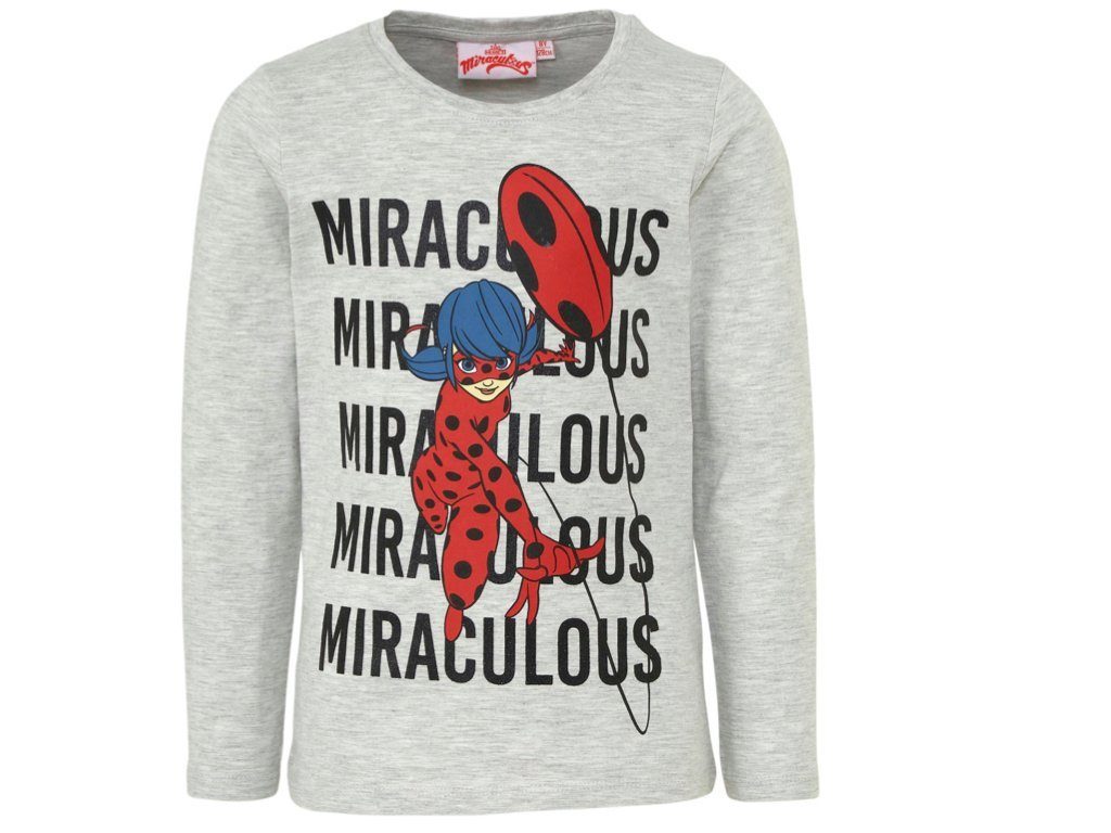 Miraculous - Ladybug Langarmshirt »Miraculous Ladybug Langarmshirt grau«  online kaufen | OTTO