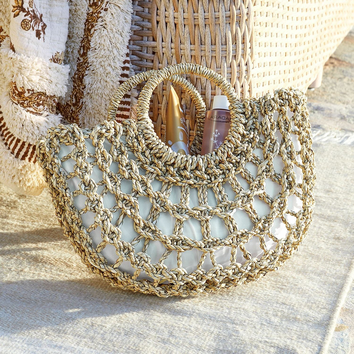 Mirabeau Handtasche Tasche Sagory braun/weiß