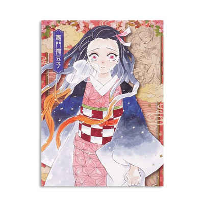 GalaxyCat Poster Hochwertiges Kimetsu no Yaiba Wandbild auf Hartschaumplatte, Poster, Nezuko Kamado, Nezuko Kamado Wandbild auf Hartschaumplatte