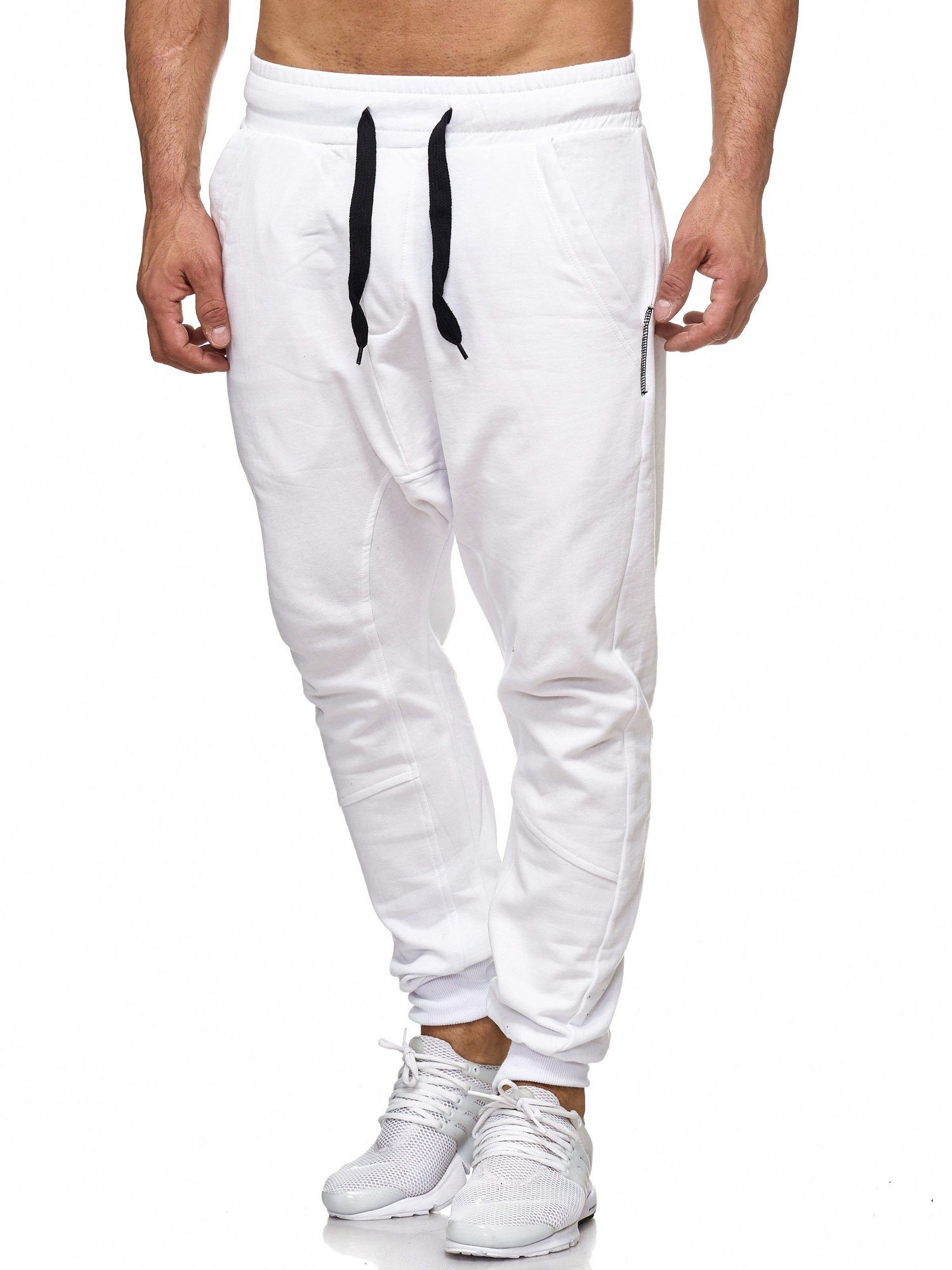 Tazzio Herren Jogginghose Harem Style P-501 - Bequeme Freizeithose Mit Taschen