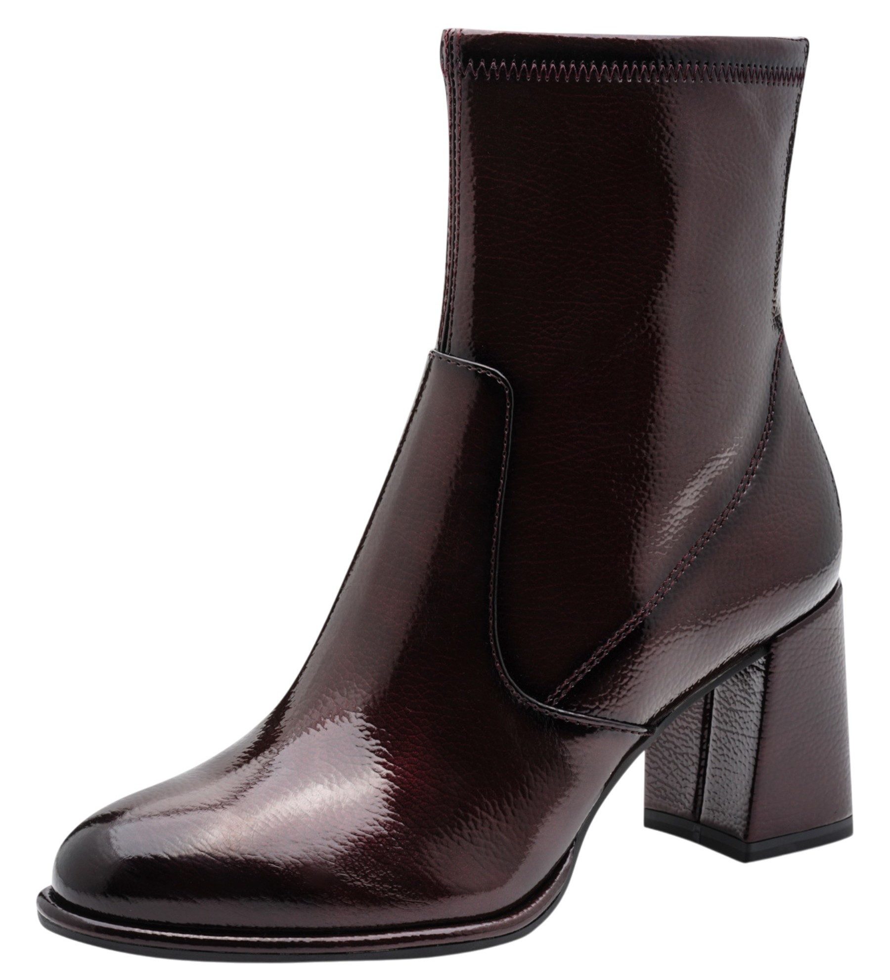 Tamaris 1-25357-41 568 Merlot Patent Stiefelette