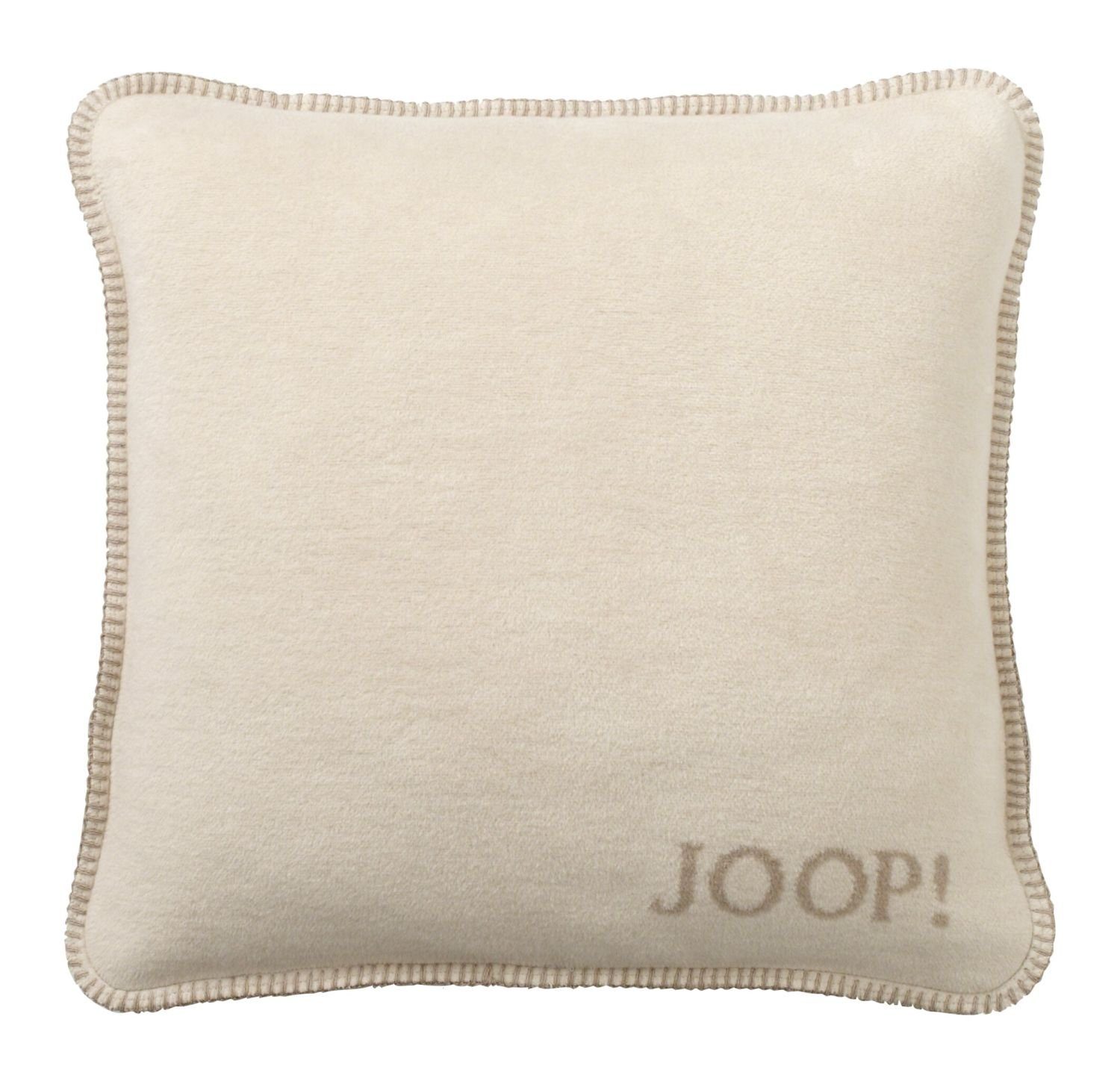JOOP! Dekokissen JOOP! Uni-Doubleface Kissen mit Füllung 651082 pergament-sand 50x50cm