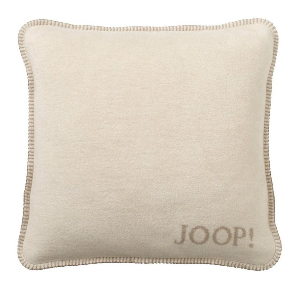 Joop! Dekokissen JOOP! Uni-Doubleface Kissen mit Füllung 651082 pergament- sand 50x50cm