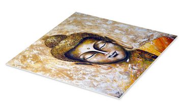 Posterlounge Forex-Bild Theheartofart Gena, Buddha, Wohnzimmer Feng Shui Malerei