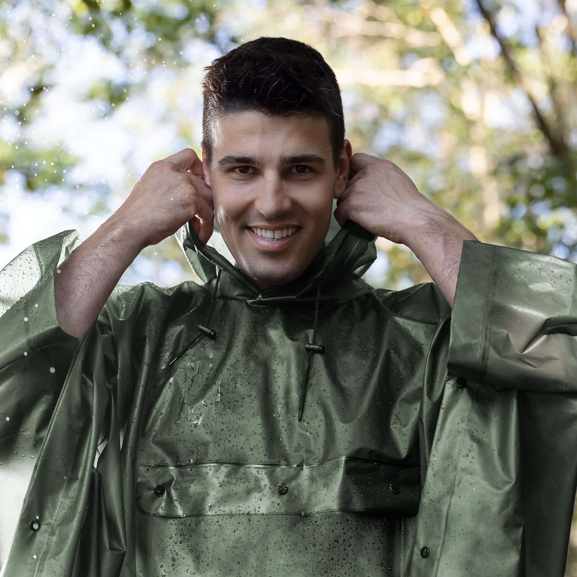 Navaris Regenjacke Regenponcho Fahrradponcho, inkl. Aufbewahrungstasche, günstig online kaufen