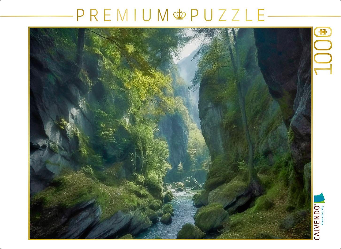 Puzzle CALVENDO Puzzle Ein Motiv aus dem Kalender Träumereien in Grün, 1000