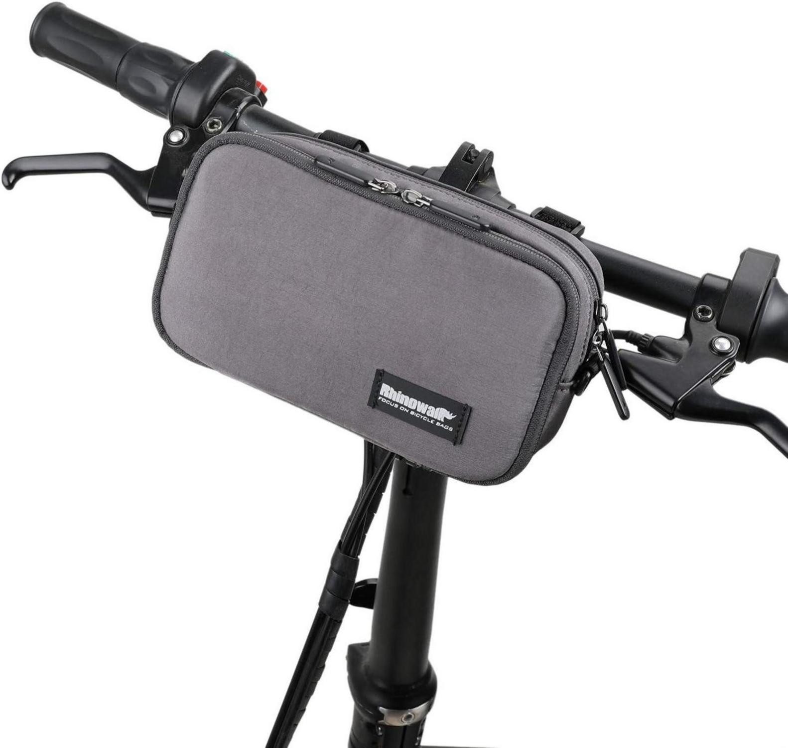 Fahrrad-Gepäckträger Vordertasche Fahrrad Lenkertasche multifunktional wasserdicht Grau