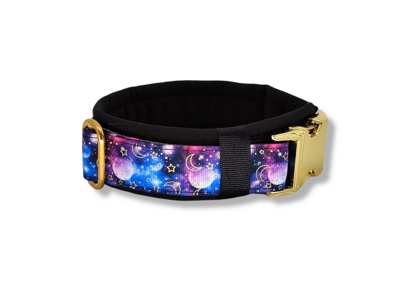 Thumbnail - D by E Couture Hunde-Halsband "Infinity IV", gepolstert, verstellbar, 30mm breit, Handmade