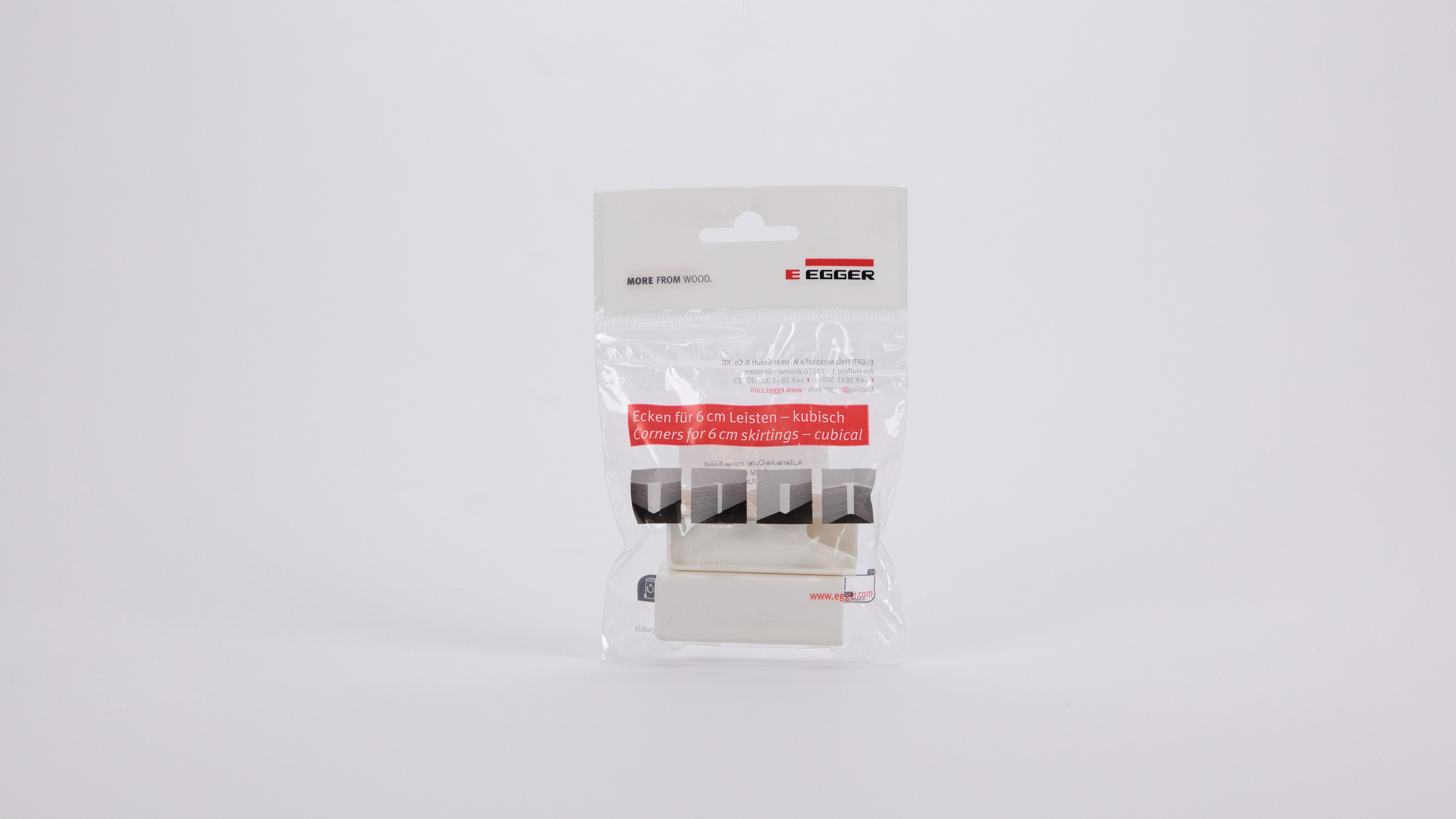EGGER Sockelleisten-Aussenecke Universal weiß, L: 1.6 cm, H: 5.9 cm, 2-St., günstig online kaufen