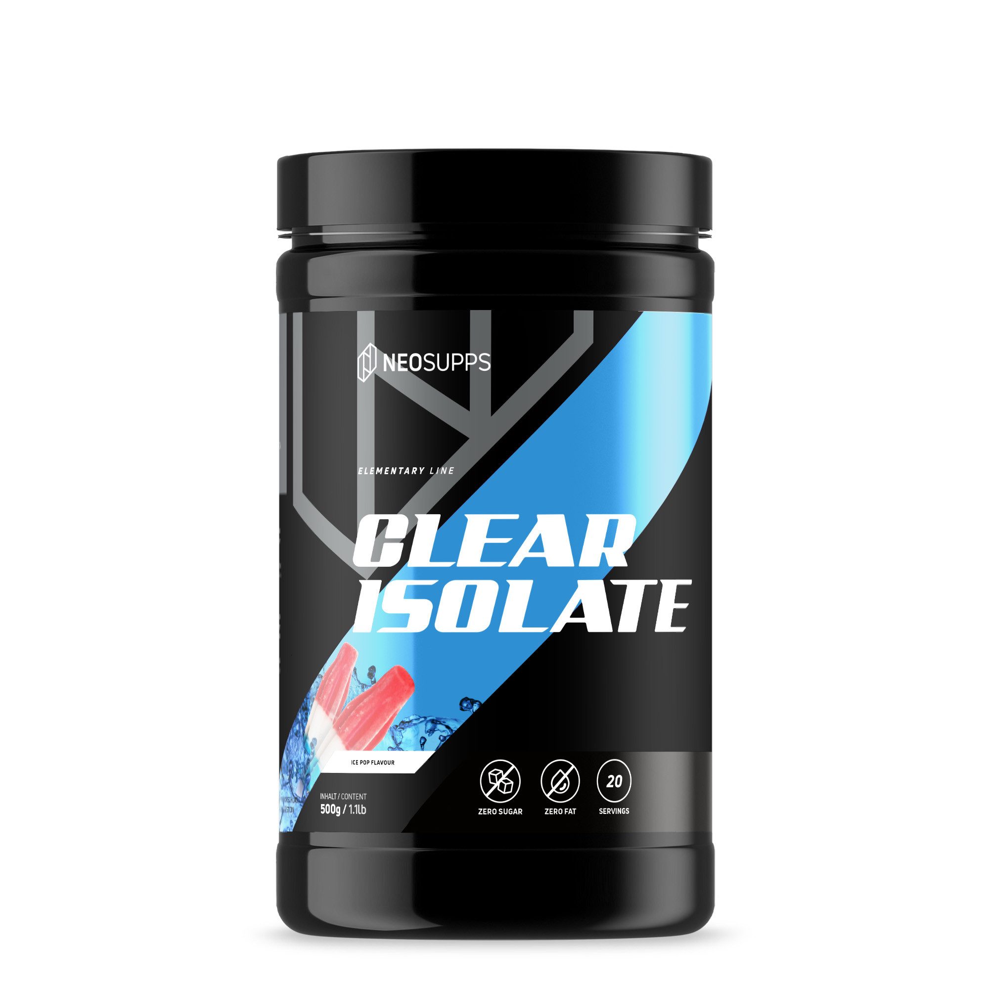 Neosupps Clear Isolate - Ice Pop 500g Pulver