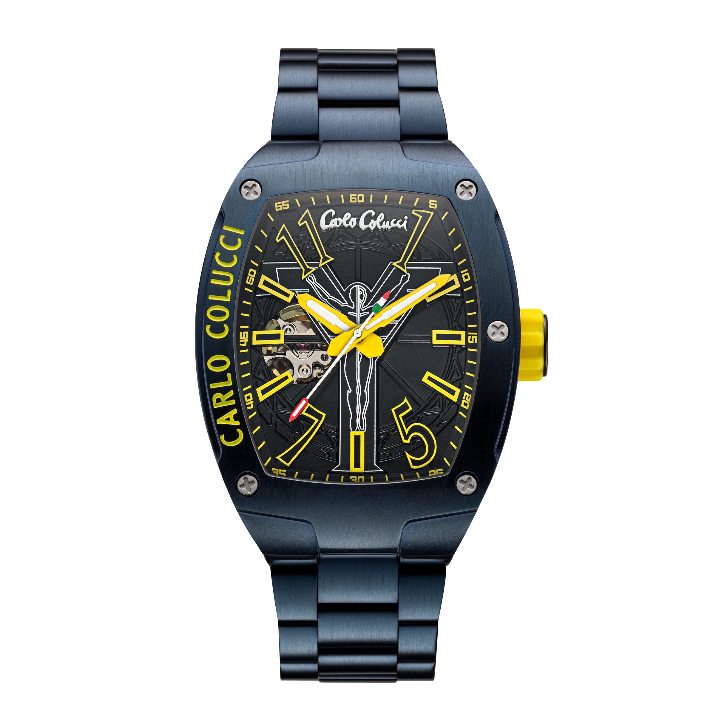 CARLO COLUCCI Automatikuhr Automatikuhr Automatikuhr 100% Edelstahl 41 x 53 günstig online kaufen