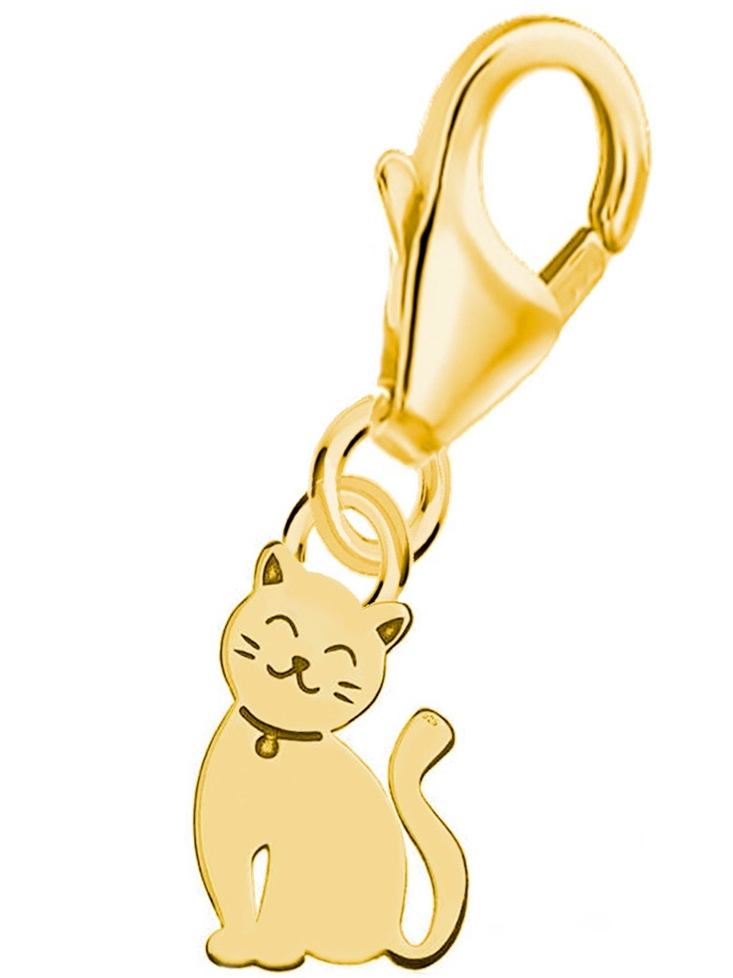 Goldene Hufeisen Charm-Einhänger Katze Charm Anhänger für Bettelarmband aus günstig online kaufen
