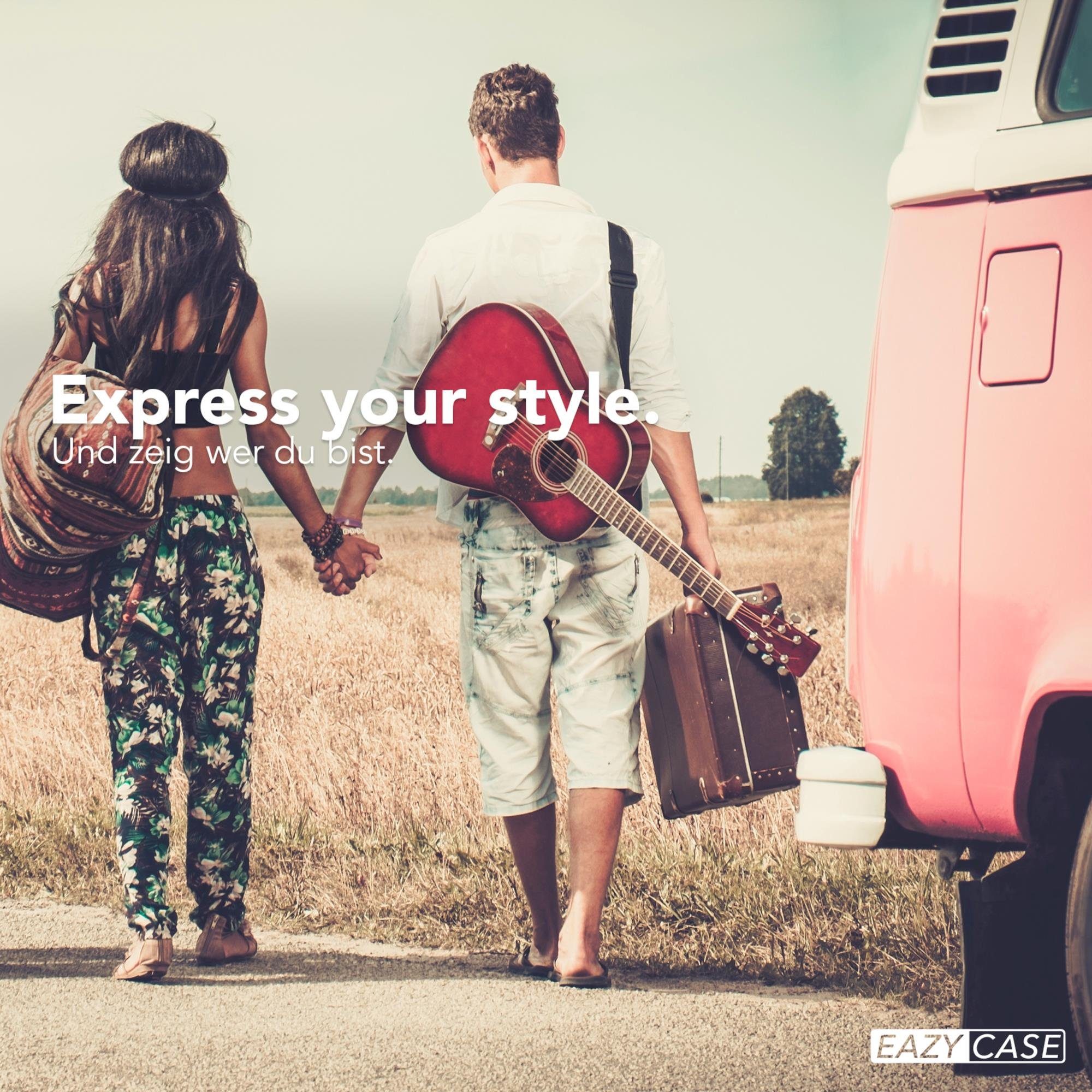 EAZY CASE Schulterriemen Ersatz Taschenriemen Boho Style Wechselband Taschenriemen Festivalbag verstellbar universal Blau Marin