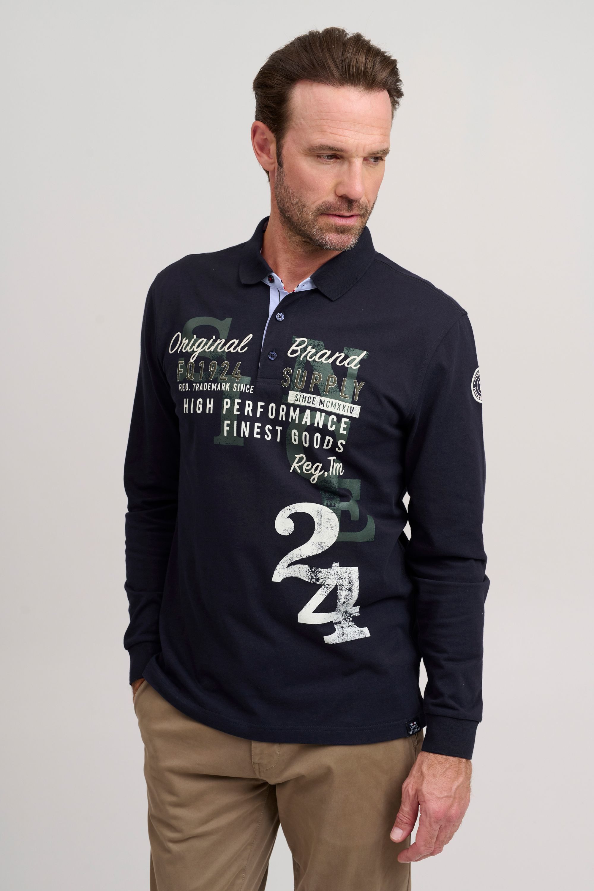 FQ1924 Langarm-Poloshirt FQRagnvald Modisches Langarmshirt mit günstig online kaufen