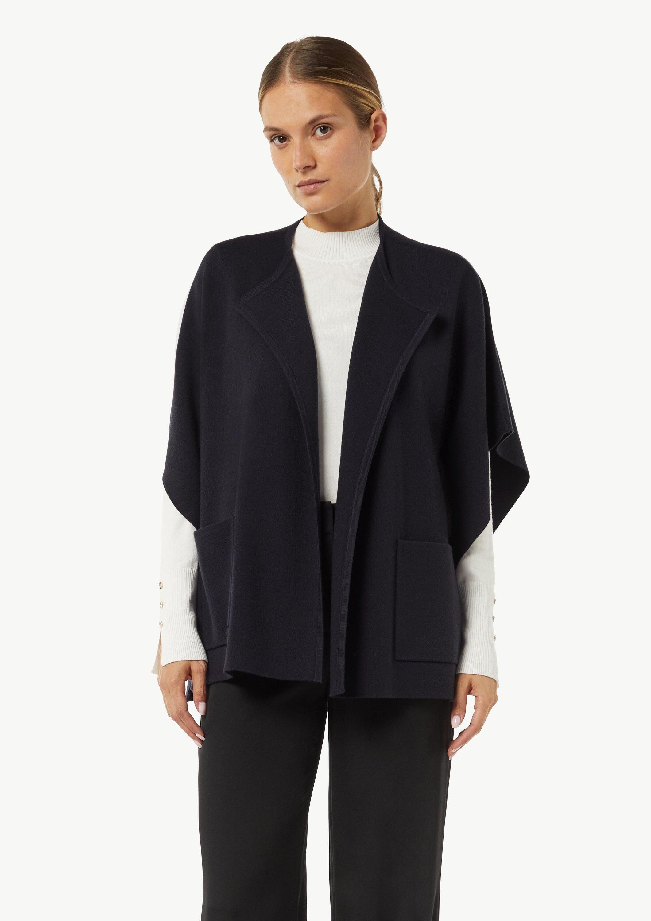 comma Poncho Indoor-Poncho Poncho aus Viskosemix (1-St)