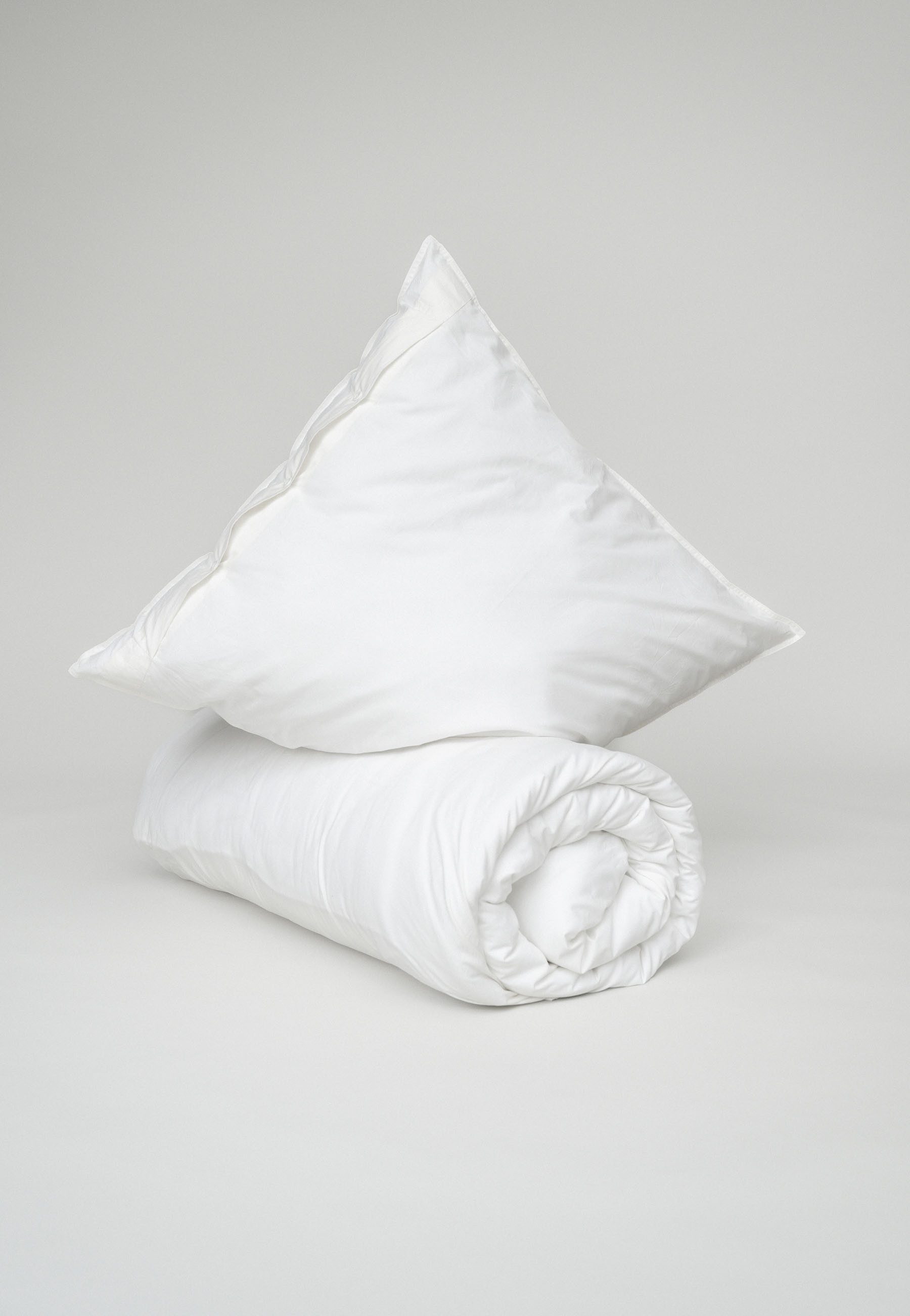 MELA Bettwäsche Perkal Bettwäsche Set Style BHANU, Mit Knöpfen und rundherum laufender dekorativer Steppnaht