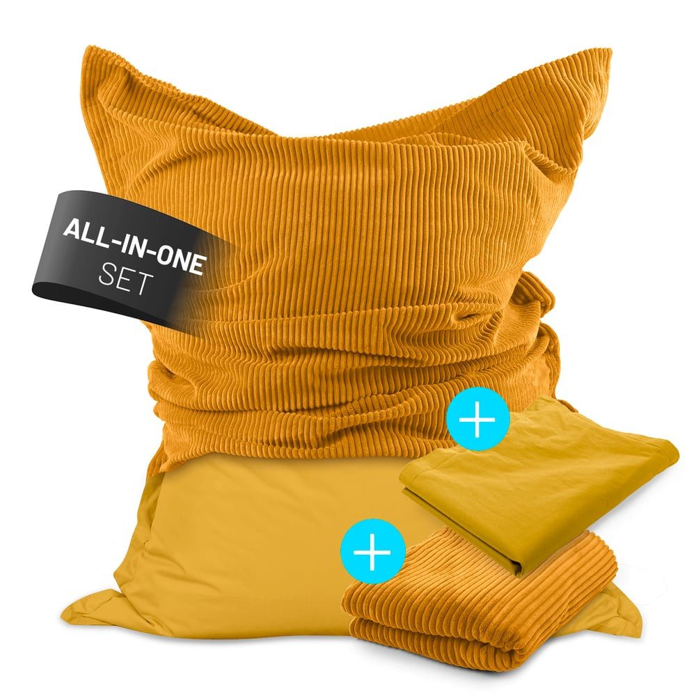 Lumaland Sitzsack LUMALAND Sitzsack Classic XXL All-in-One Set, LUMALAND Sitzsack Classic XXL All-in-One Set