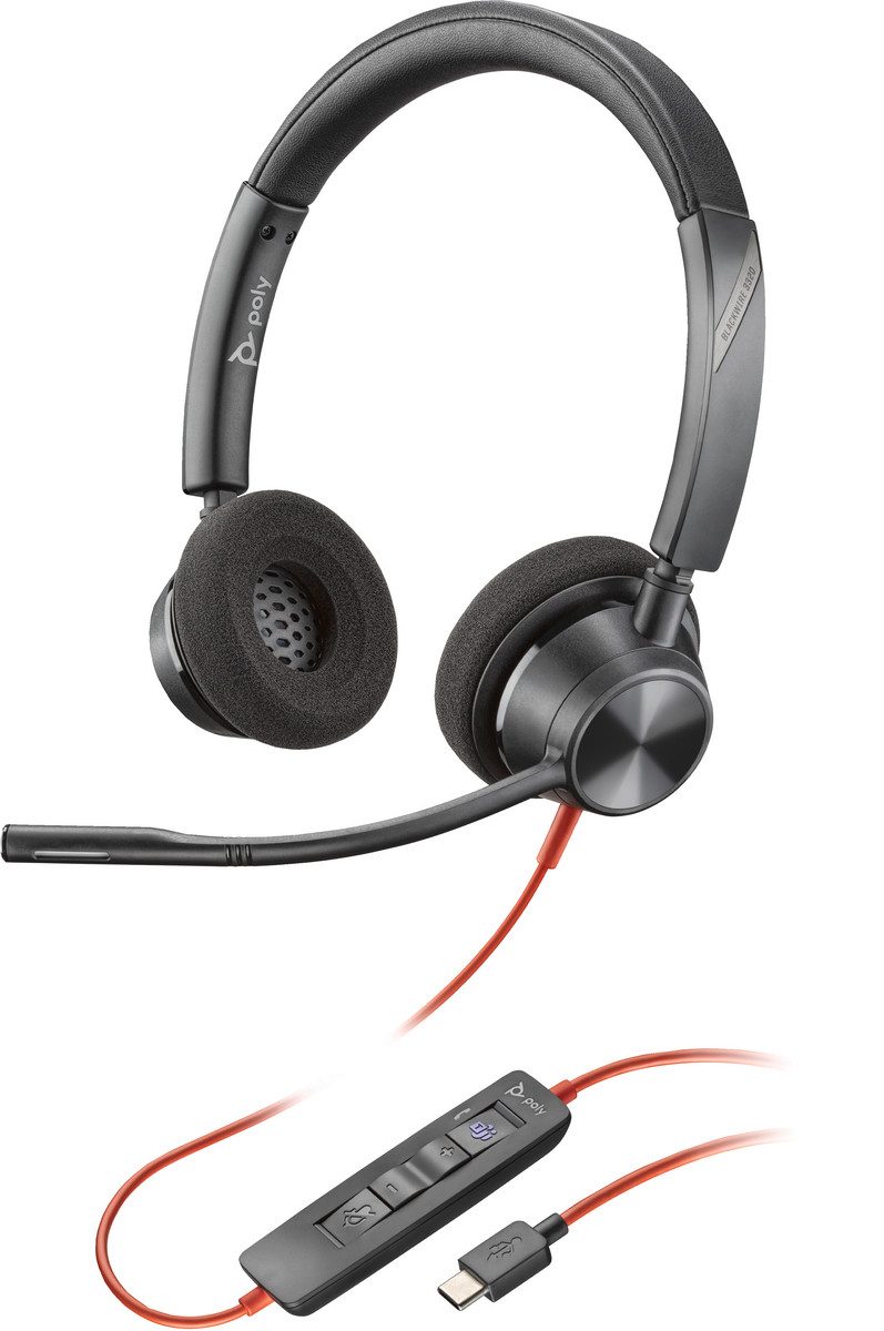 Poly Headset Blackwire C3320-M Stereo USB-C/A Team PC-Headset