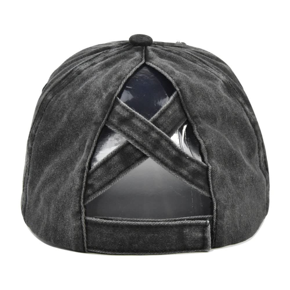Zaewry Baseball Cap Pferdeschwanz Baseballkappe Damen Sommer Einstellbare Schnell trocknende Atmungsaktiv Baseballmütze Unisex Criss Cross Hüte – Bild 3 von 5