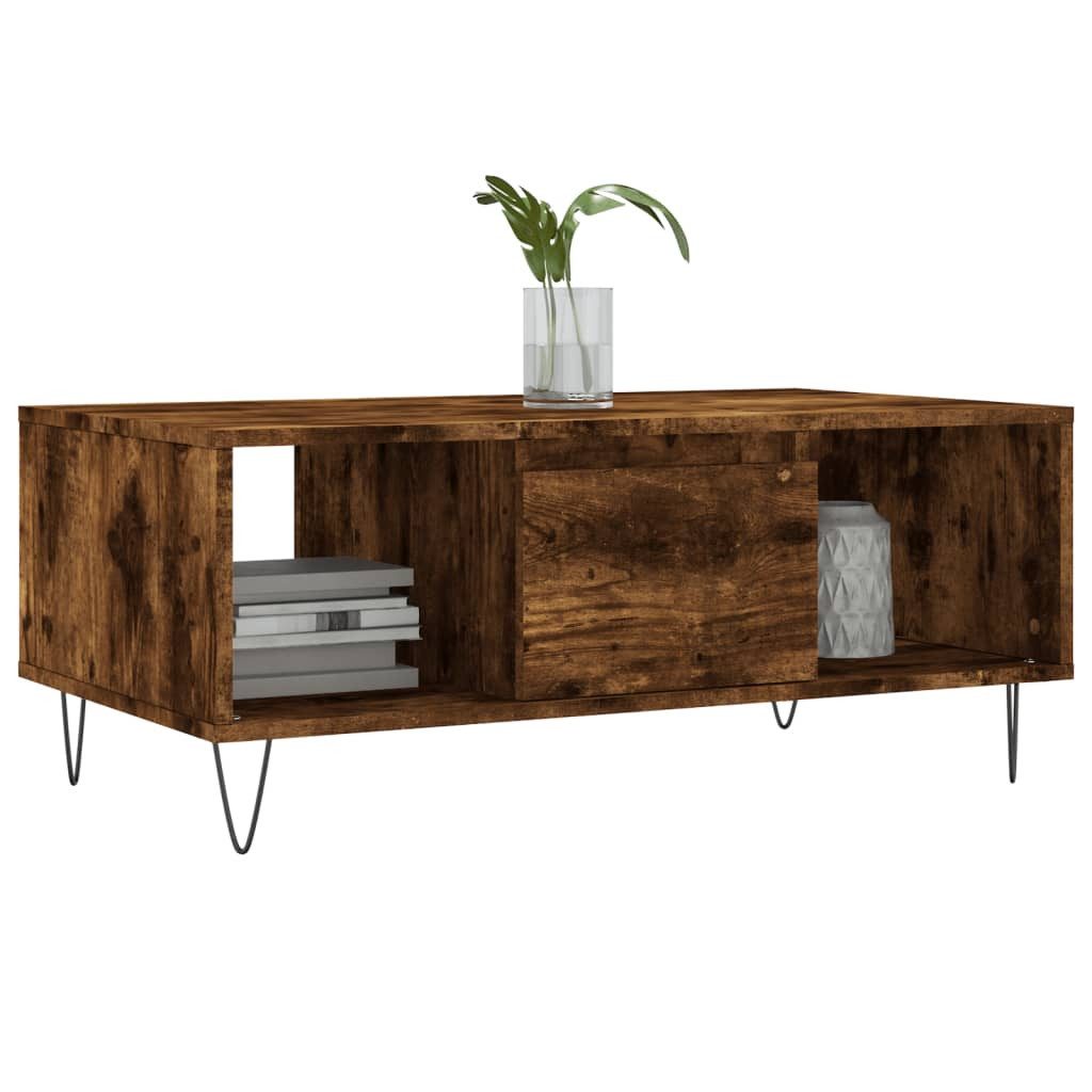 vidaXL Couchtisch Couchtisch Räuchereiche 90x50x36,5 cm günstig online kaufen