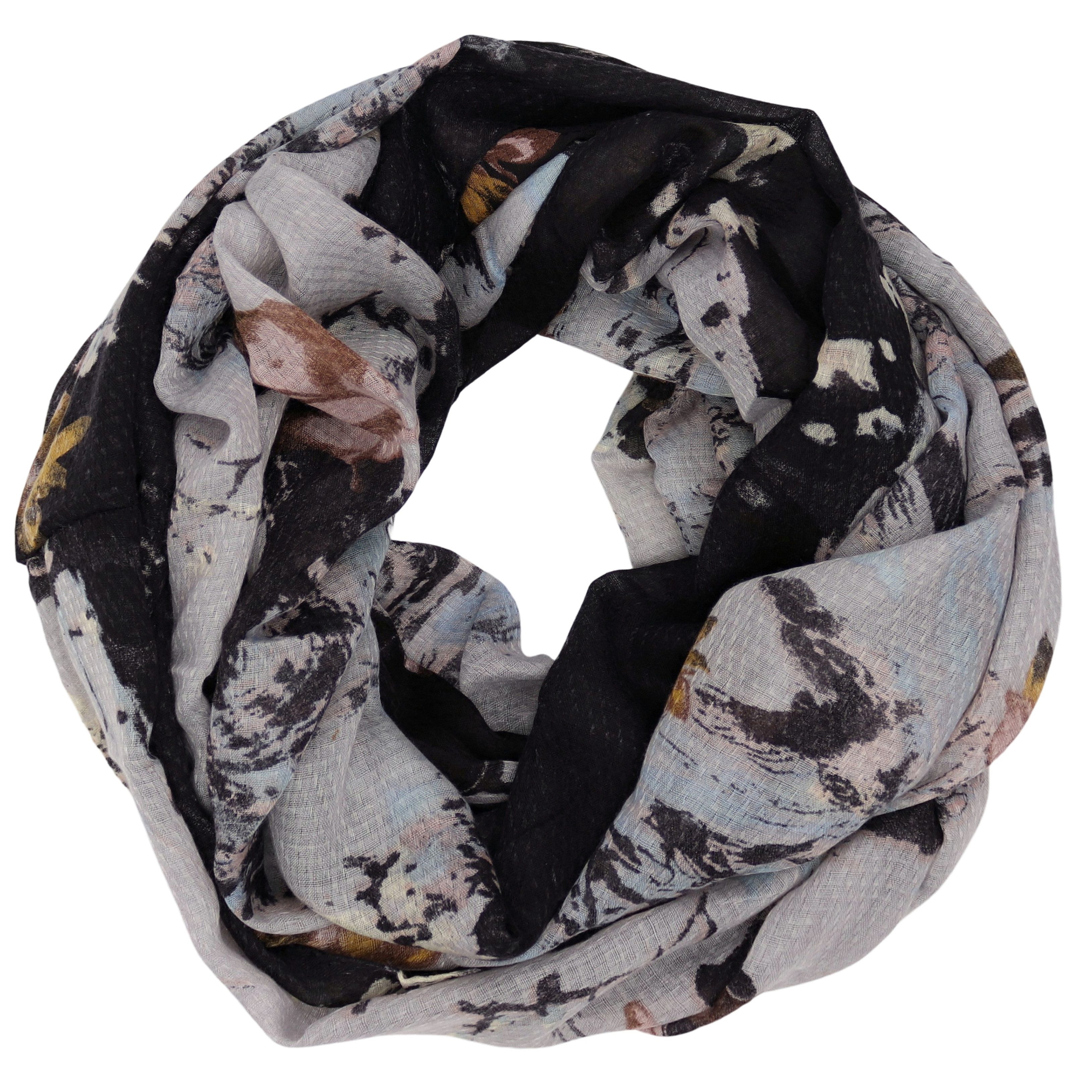 MIRROSI Loop Damen Schal Weich aus 20% Baumwolle 80% Viskose, (ca. 180x90cm günstig online kaufen