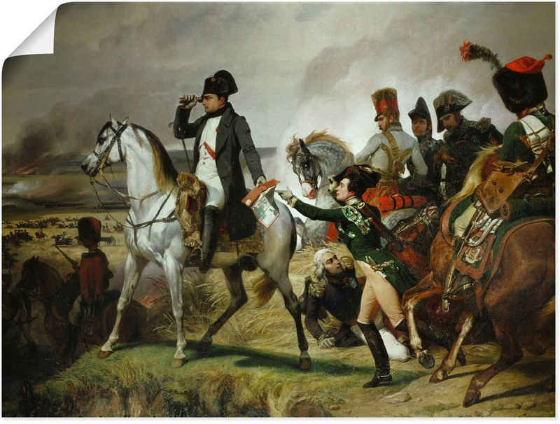 Artland Wandbild Napoleon Bonaparte, Schlacht von Wagram, Menschen (1 St), als Leinwandbild, Wandaufkleber oder Poster in versch. Größen
