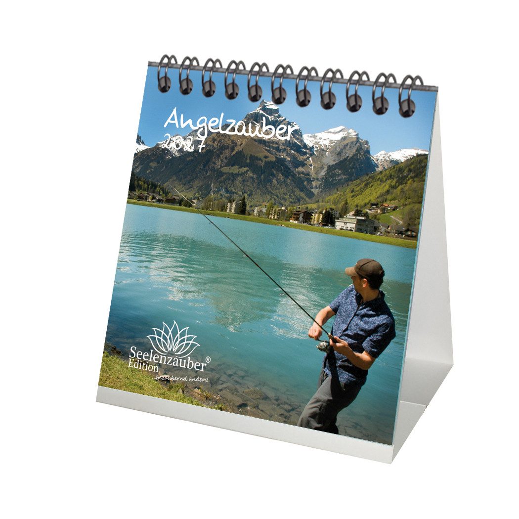 Seelenzauber Tischkalender Angelzauber Tischkalender 10x10cm 2027 angeln, fischen - Seelenzauber