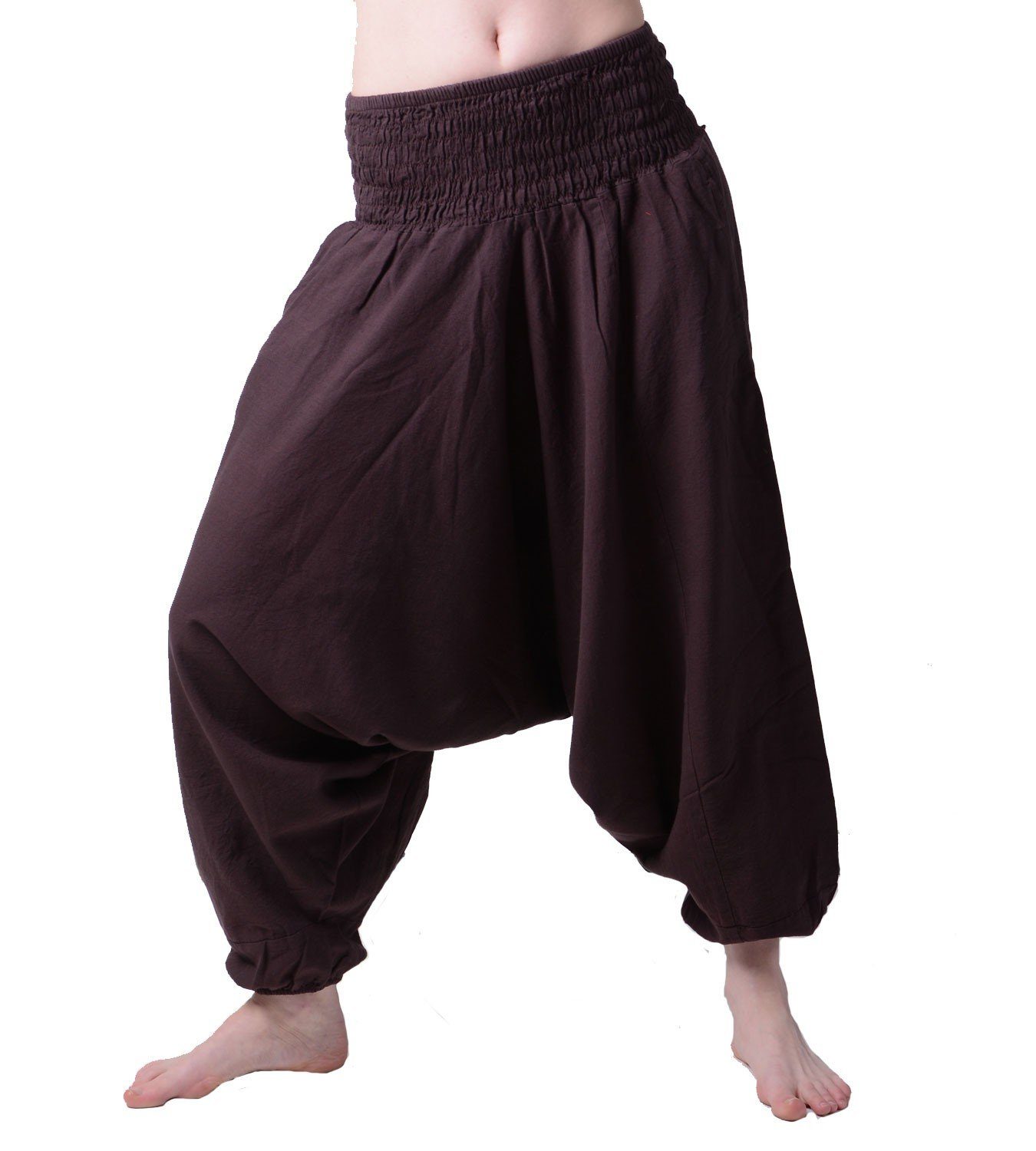 KUNST UND MAGIE Haremshose Unisex Orientalische Haremshose Pluderhose Pumphose Einheitsgröße