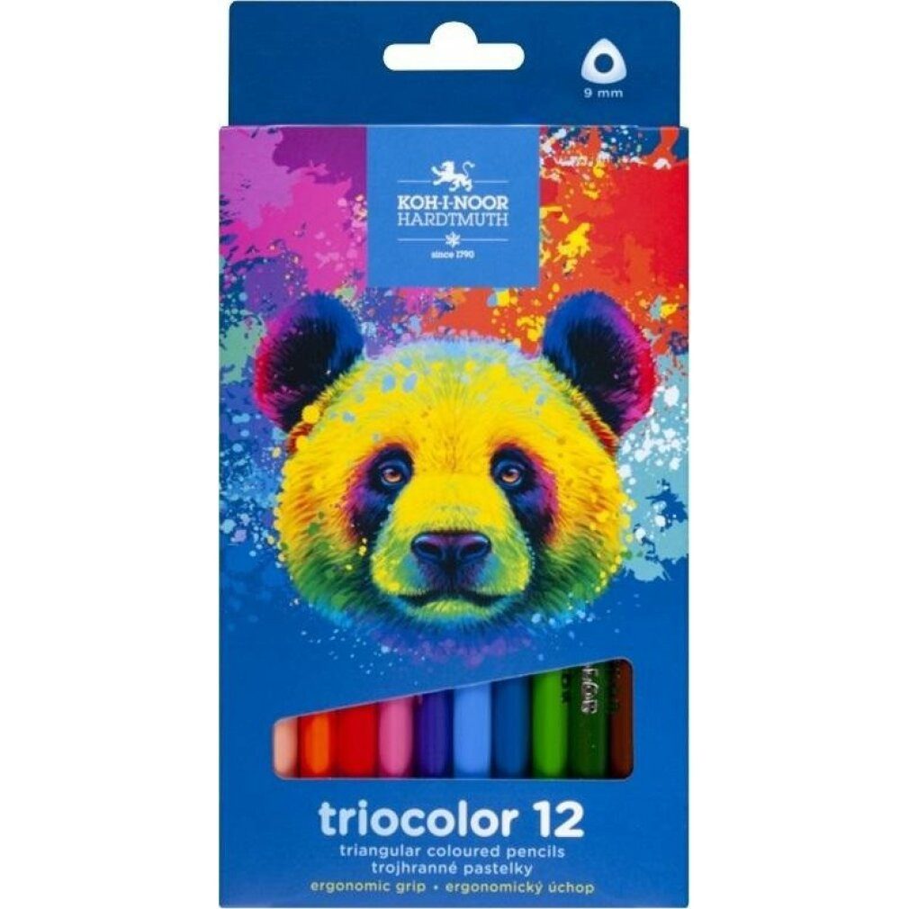 KOH-I-NOOR Buntstift Dreieckige Buntstifte Triocolor 12 St. Bär