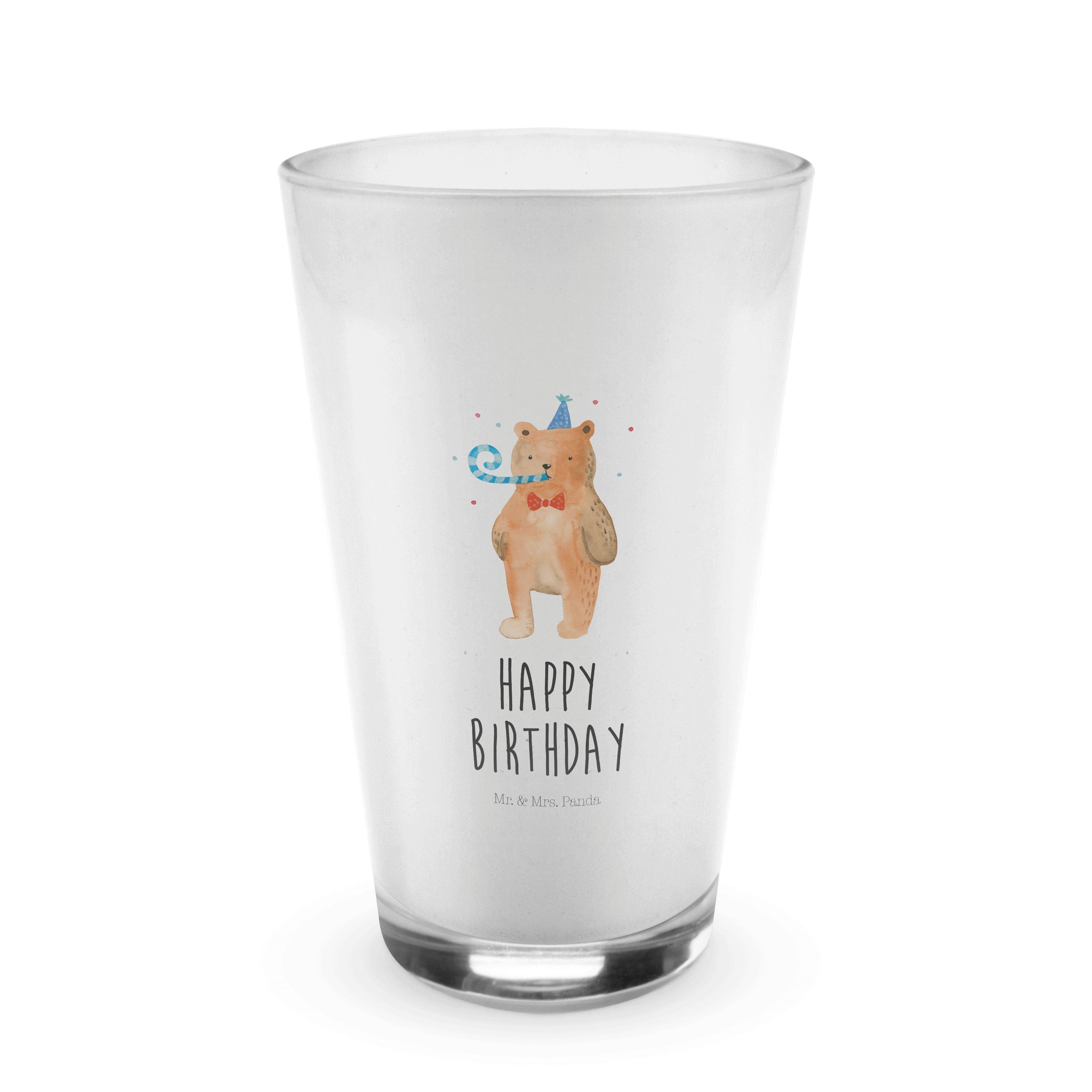 Mr. - Glas Gute, Glückw, Glas Geburtstag, Panda Mrs. Alles Birthday Transparent Bär Geschenk, Premium - &