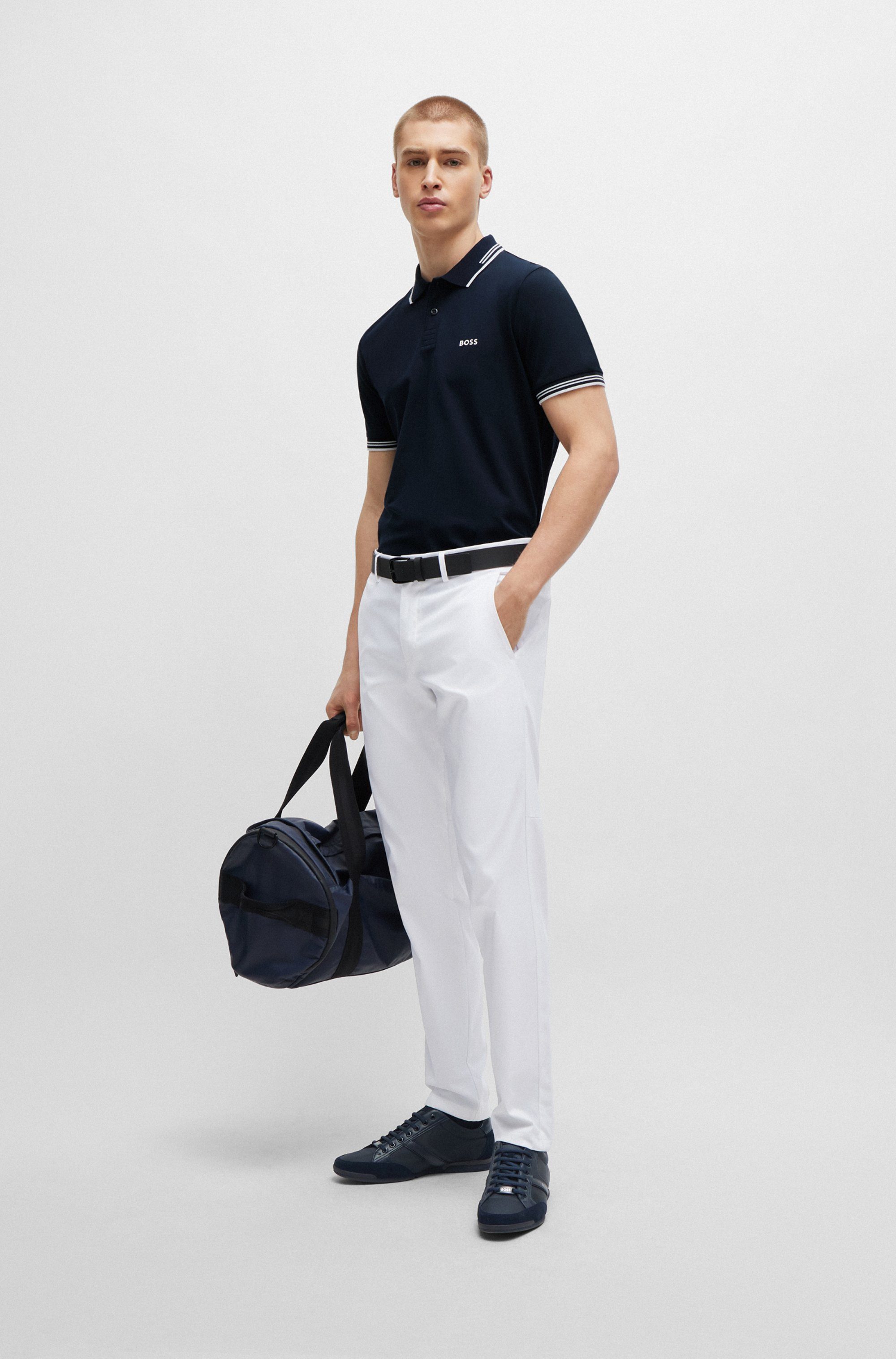 BOSS GREEN Poloshirt Paul Stretch-Baumwoll-Pique mit Polokragen