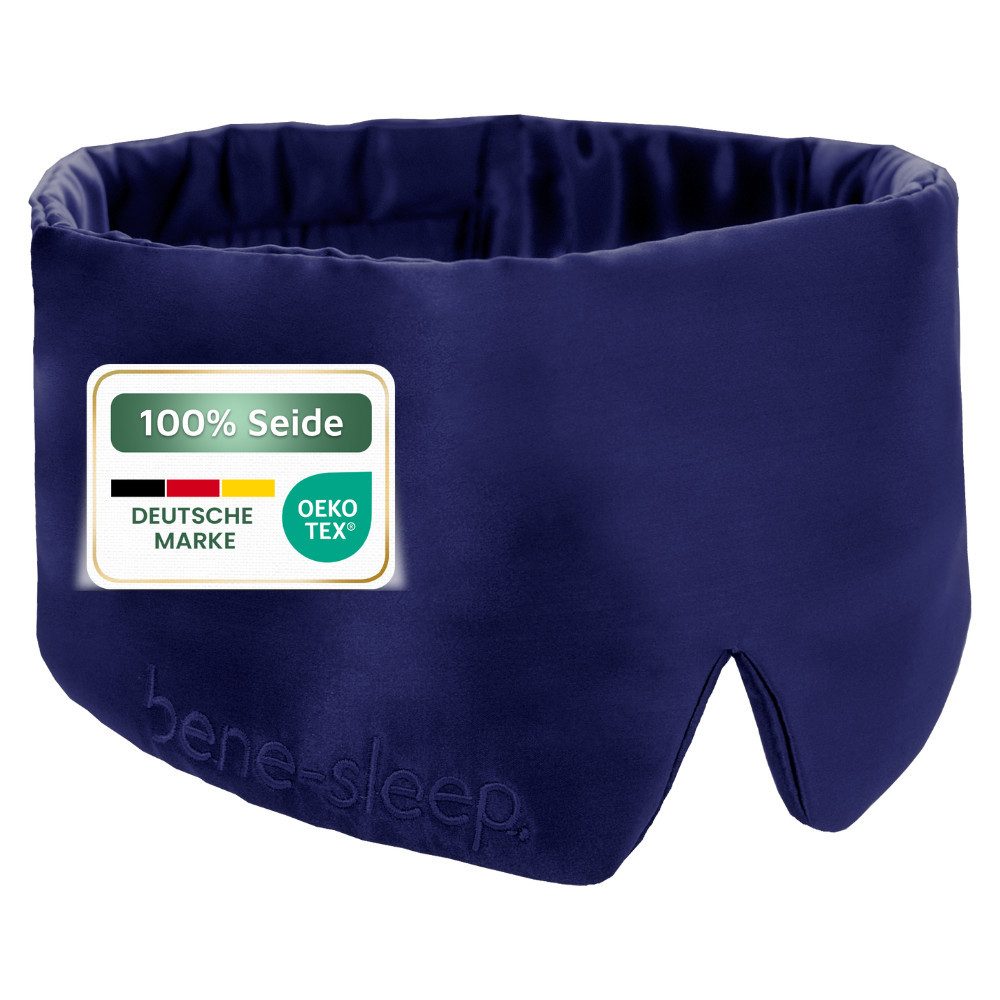 bene-sleep. Schlafmaske bene-sleep Premium Seidenschlafmaske – 100% verdunkelnd, Größenverstellbar