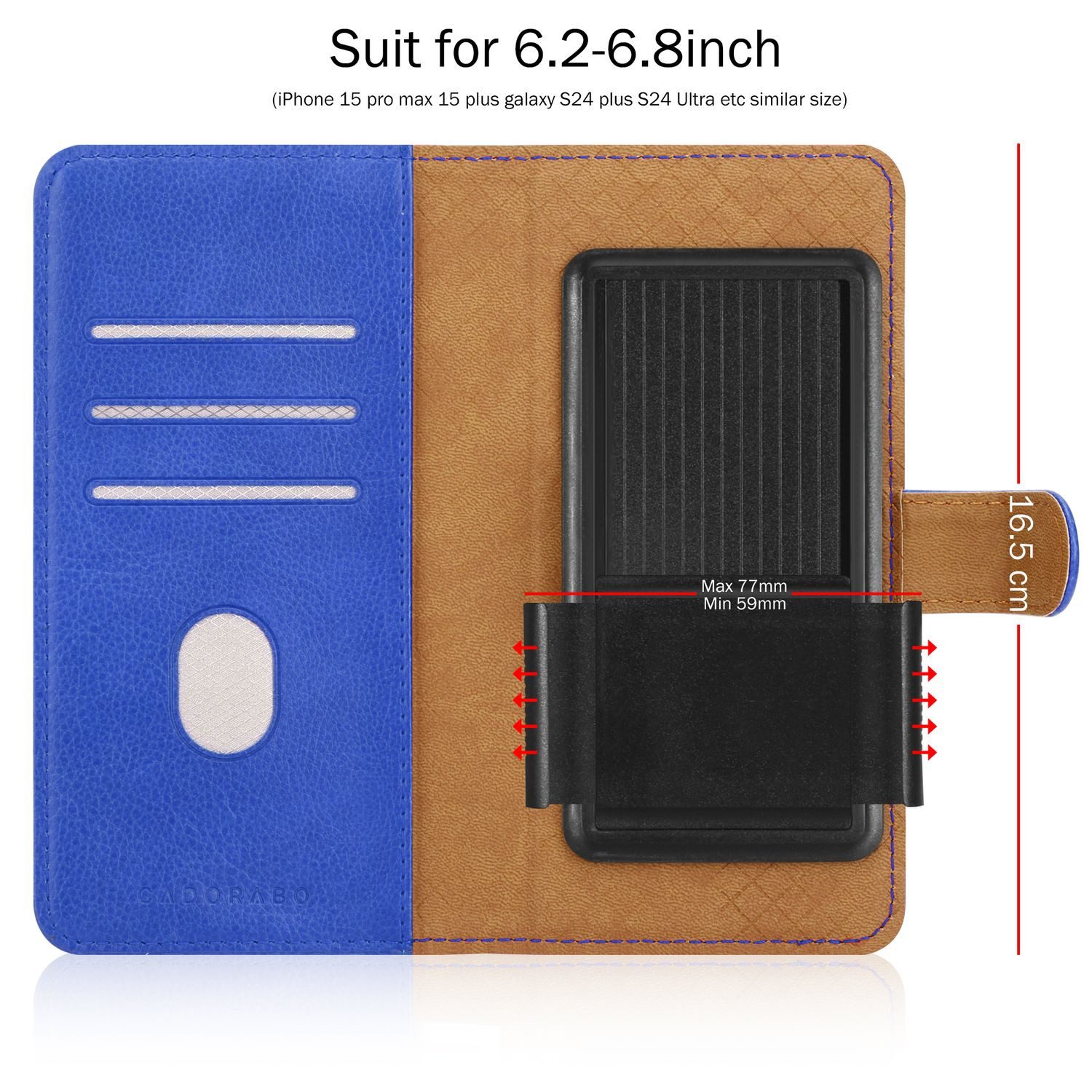 Cadorabo Handyhülle für iPhone 17 AIR Hülle Apple iPhone 17 AIR, Hülle mit Kartenfach 360 Grad Schutzhülle Flip Case Cover Handy Tasche