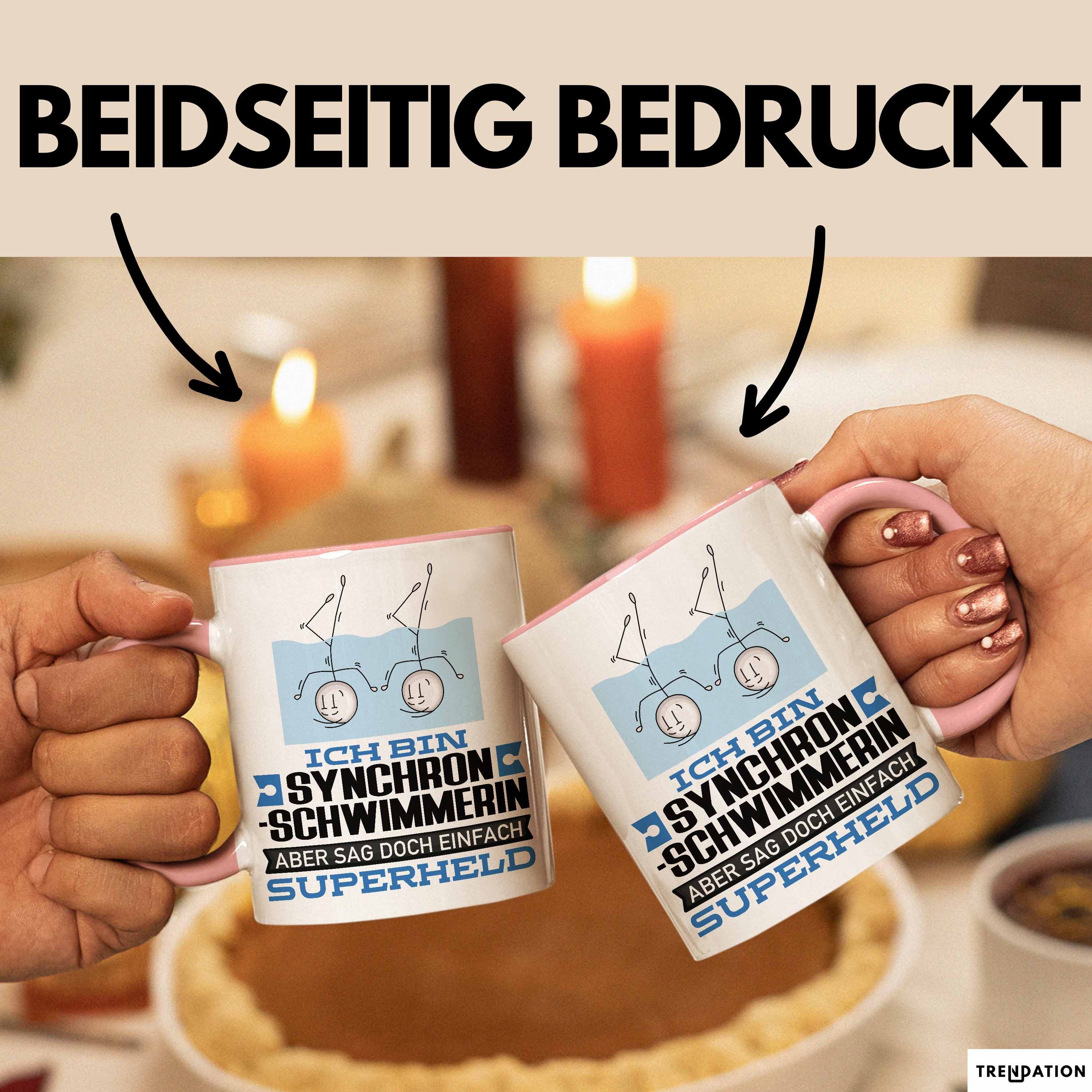 Trendation Tasse Synchronschwimmerin Geschenk Tasse Ich Bin Synchronschwimmerin Aber Sa, Keramik