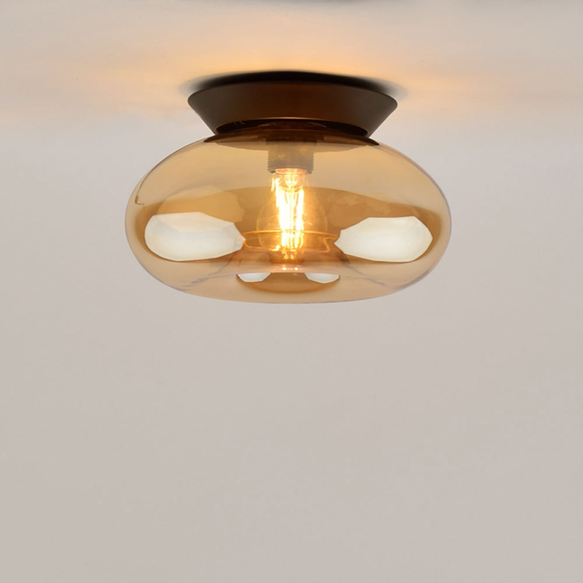 s.luce Deckenleuchte Wandlampe Deckenleuchte Cruet Up & Low Amber